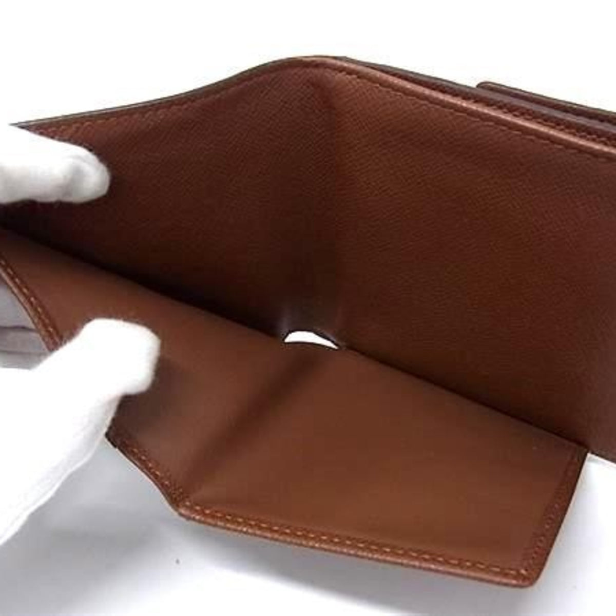Louis Vuitton Monogram Brown Monogram Wallet (Tri-Fold) (Pre-Owned)