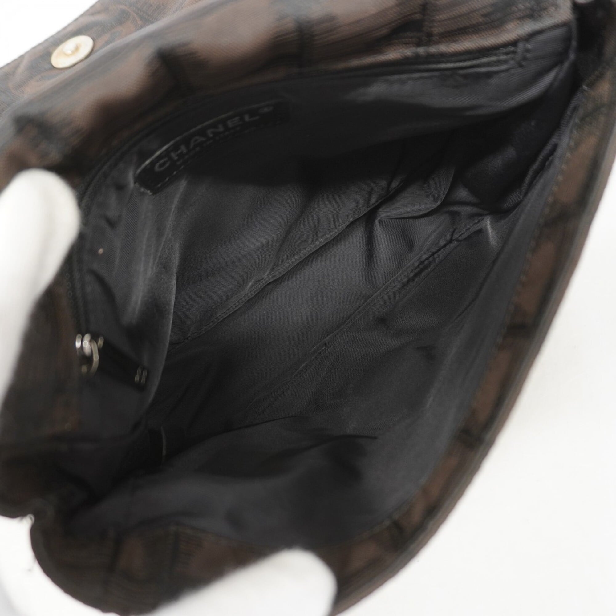 Chanel Black Brown Nylon Fanny Pack (Pre-Owned)