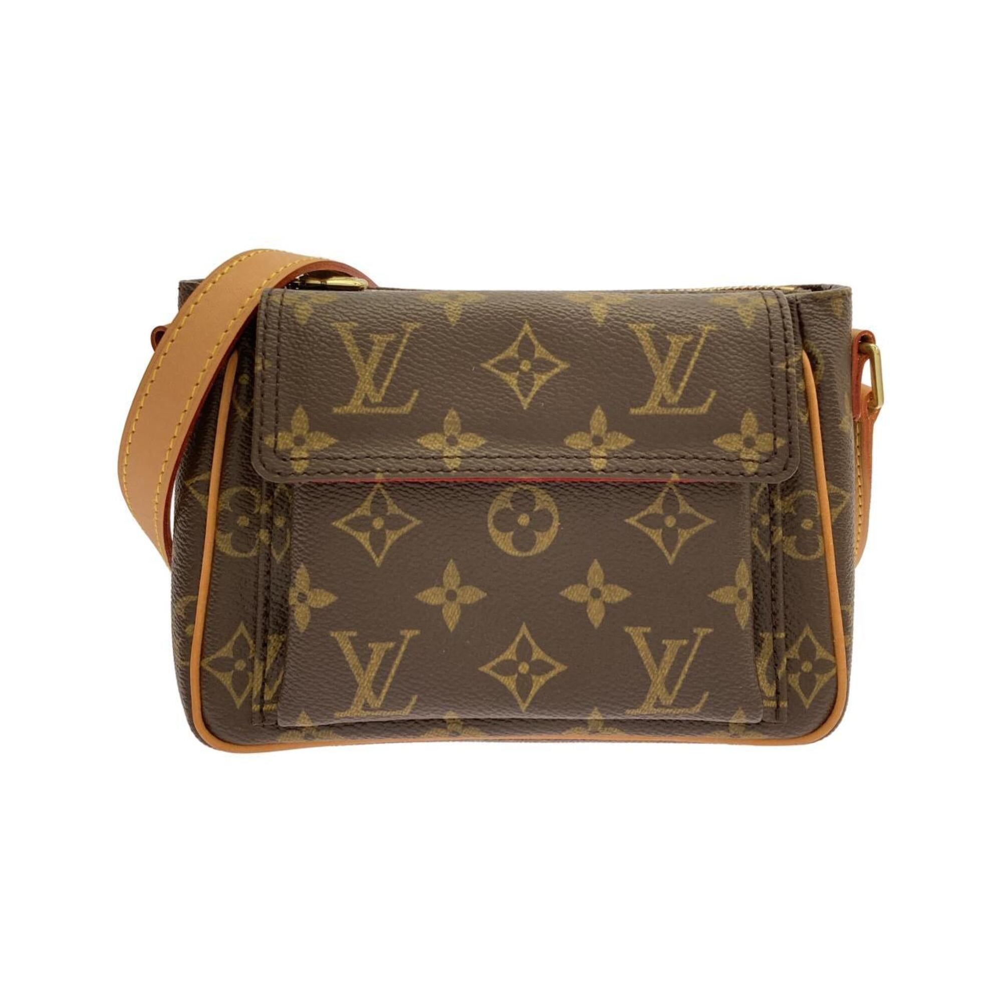 Louis Vuitton Marron Coated Canvas Shoulder Bag (Pre-Owned)