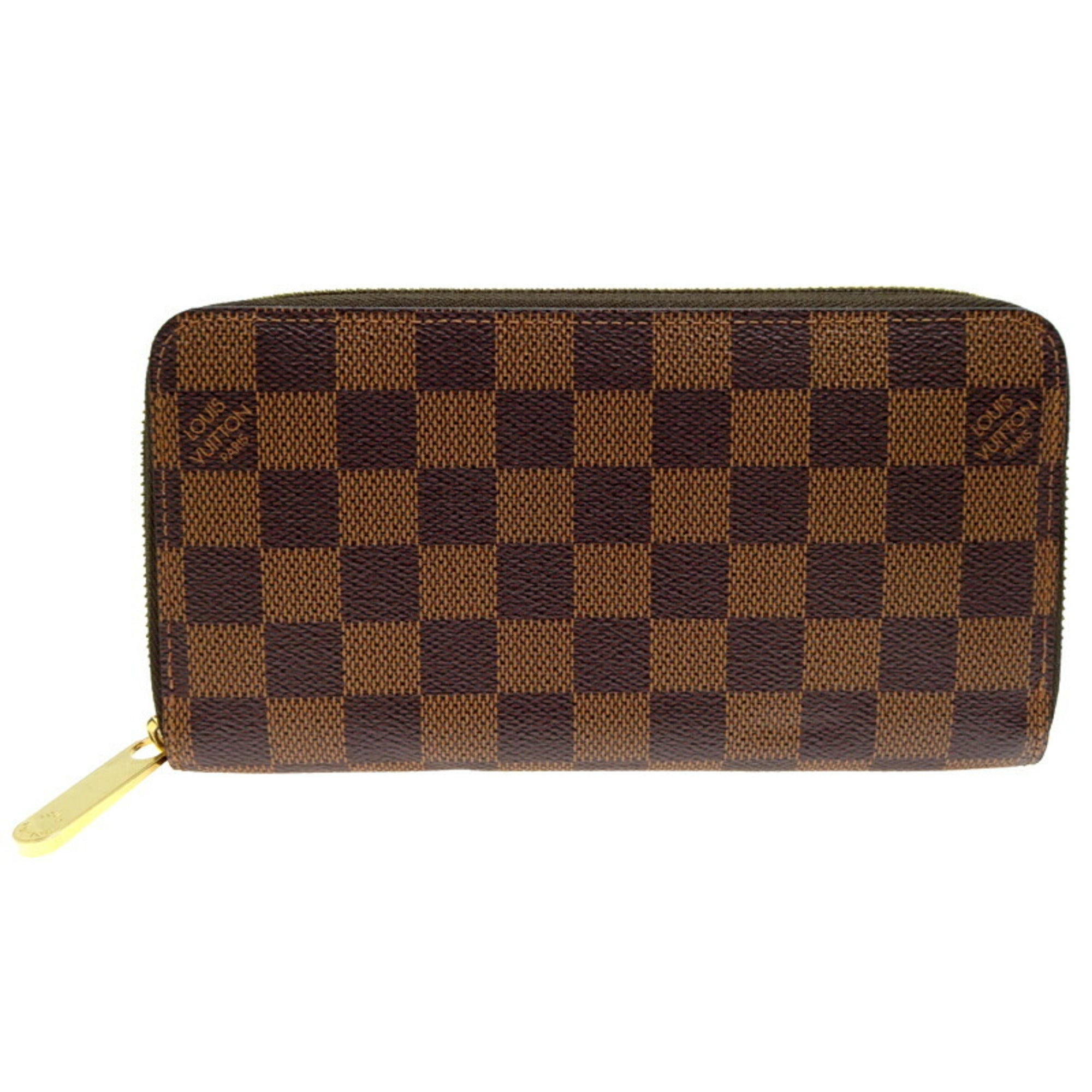 Louis Vuitton Brown Damier Canvas Ebene Damier Canvas Long Wallet (Bi-Fold) (Pre-Owned)