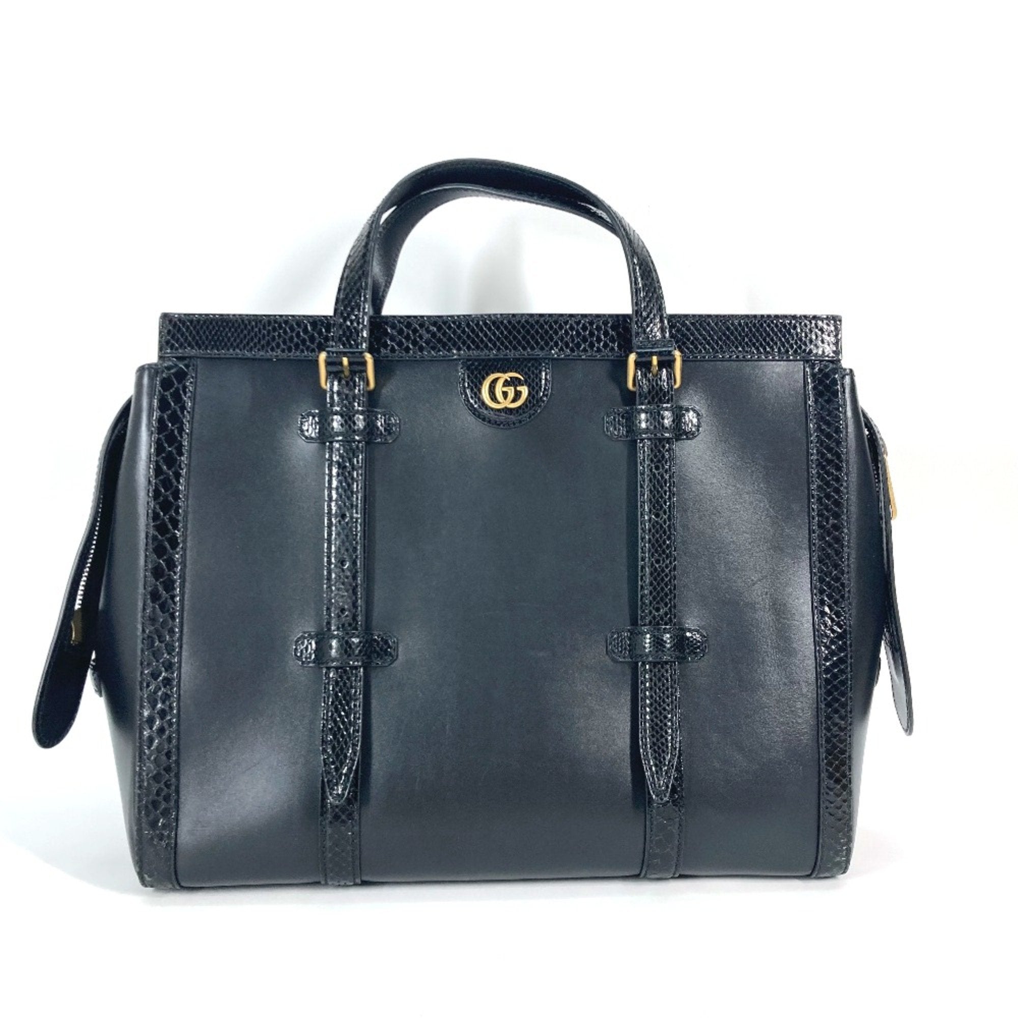 Gucci Black Leather Handbag (Pre-Owned)