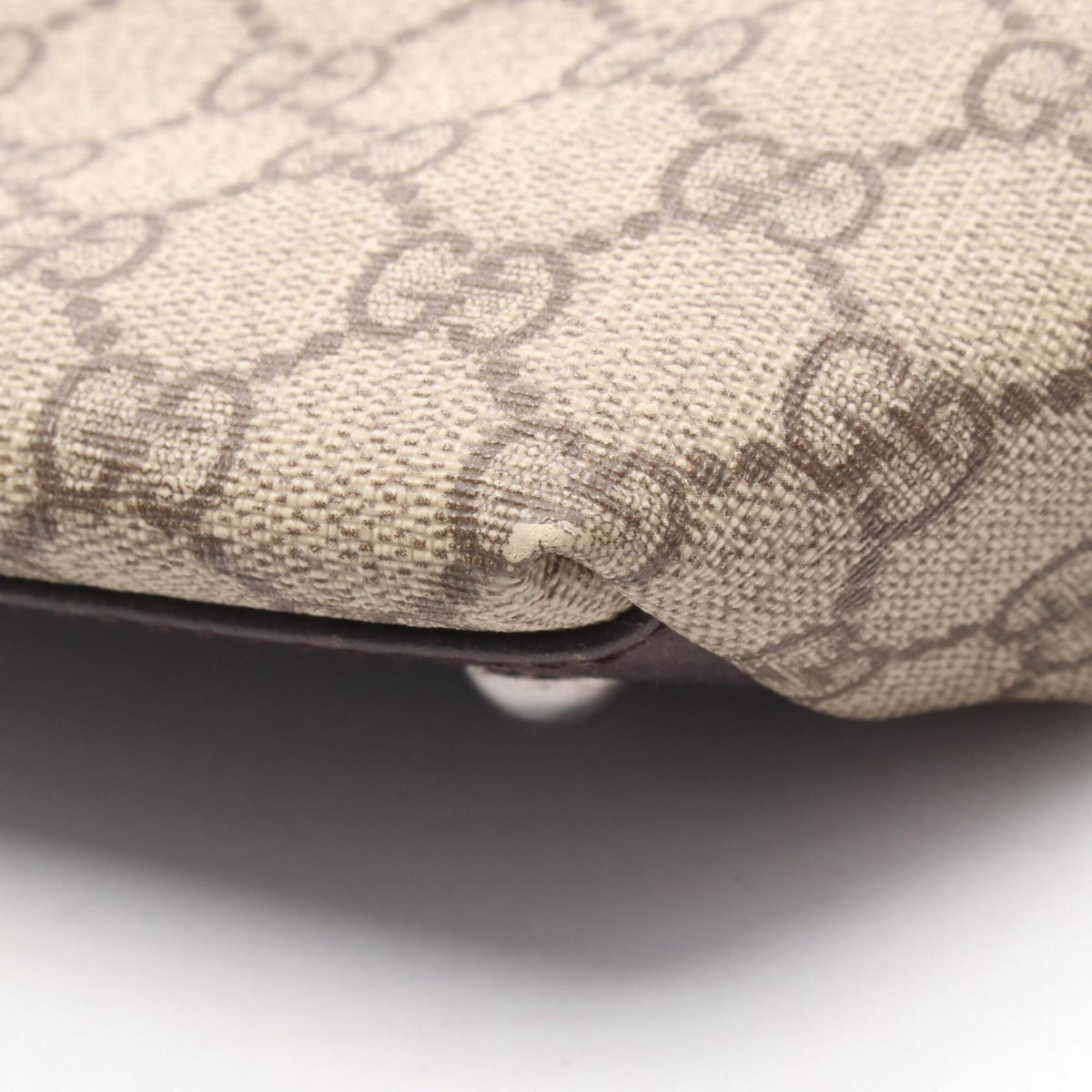 Gucci Beige Brown Pvc Leather Handbag Tote Bag (Pre-Owned)