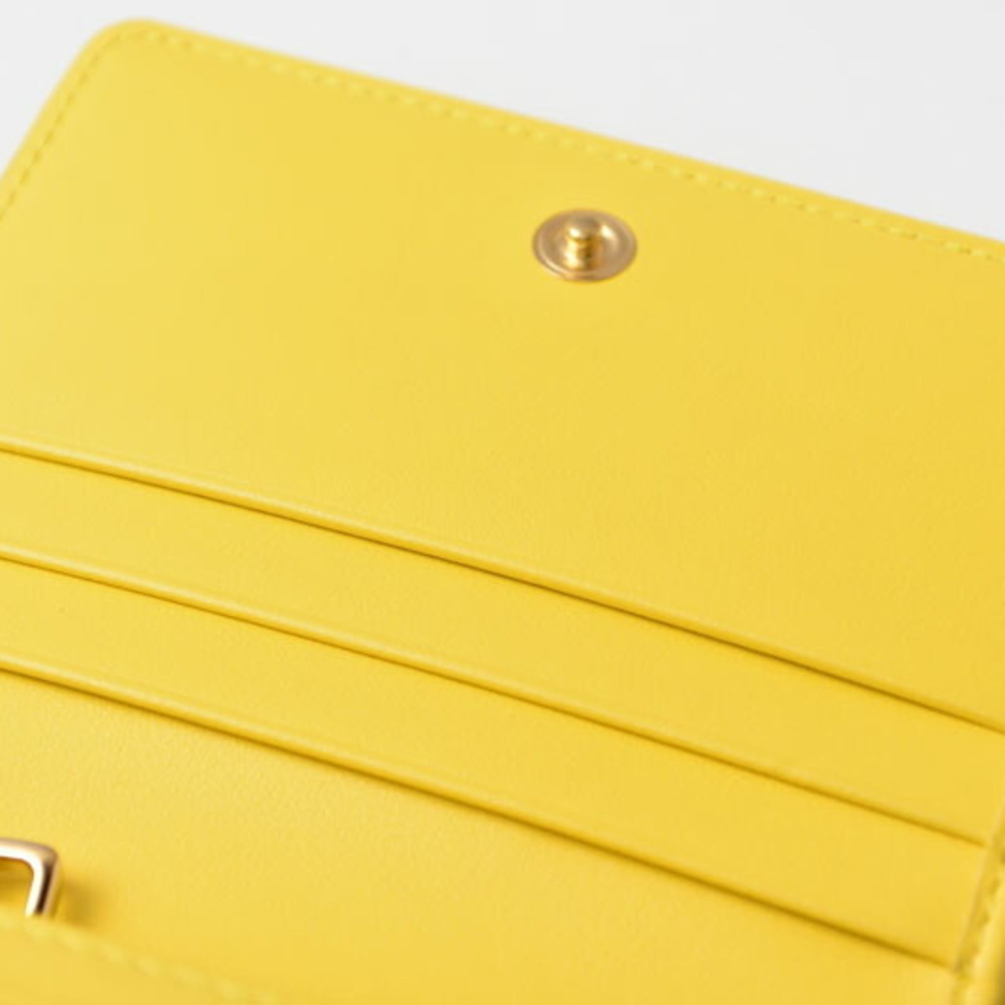 Dolce & Gabbana Yellow Leather Wallet (Bi-Fold) (Pre-Owned)