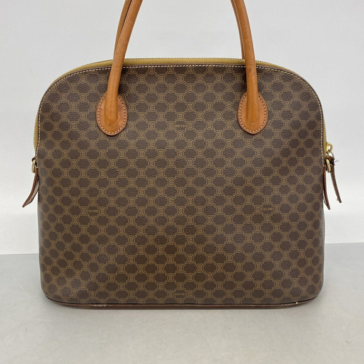 Celine Brown Pvc Handbag (Pre-Owned)