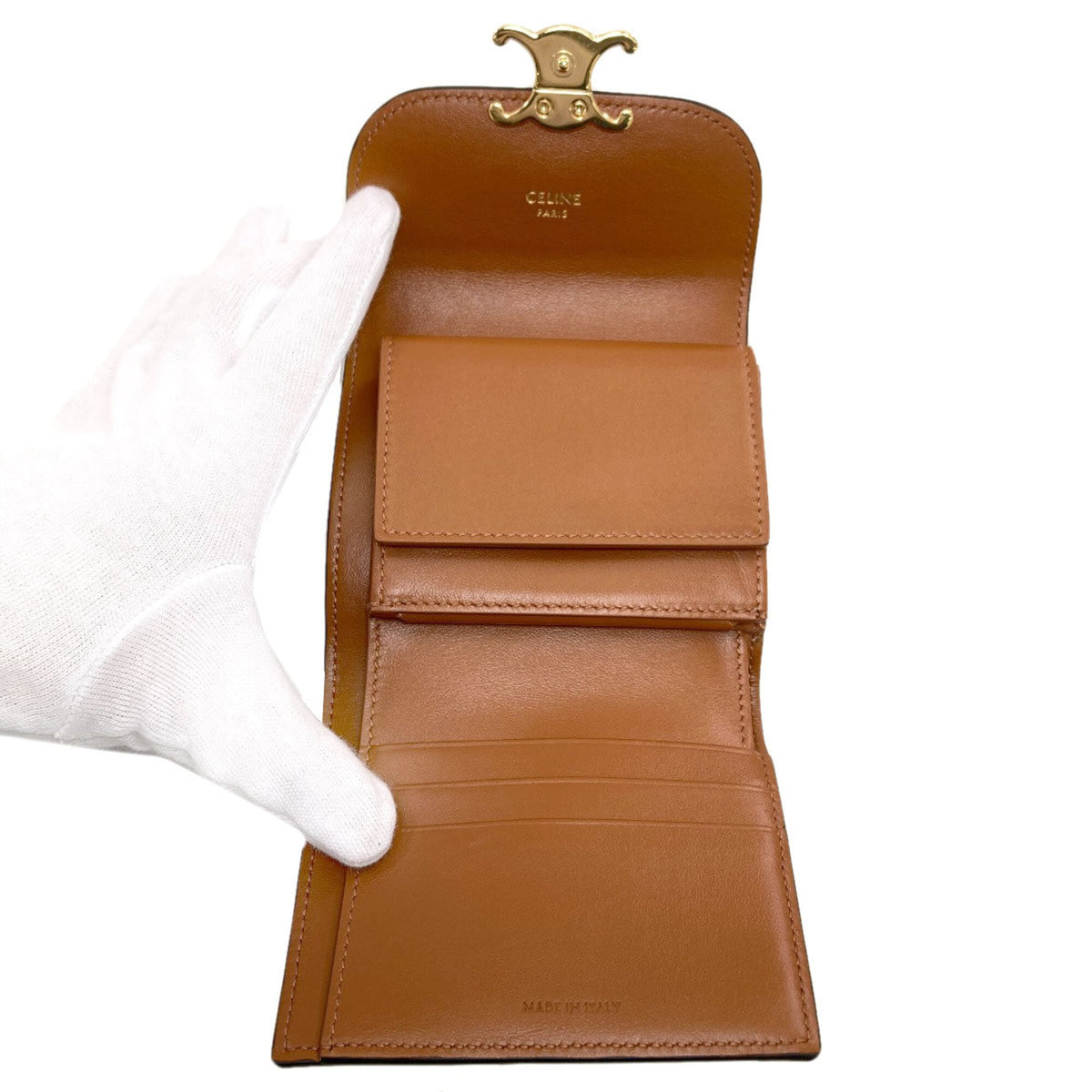 Celine Brown Pvc Wallet (Bi-Fold) (Pre-Owned)