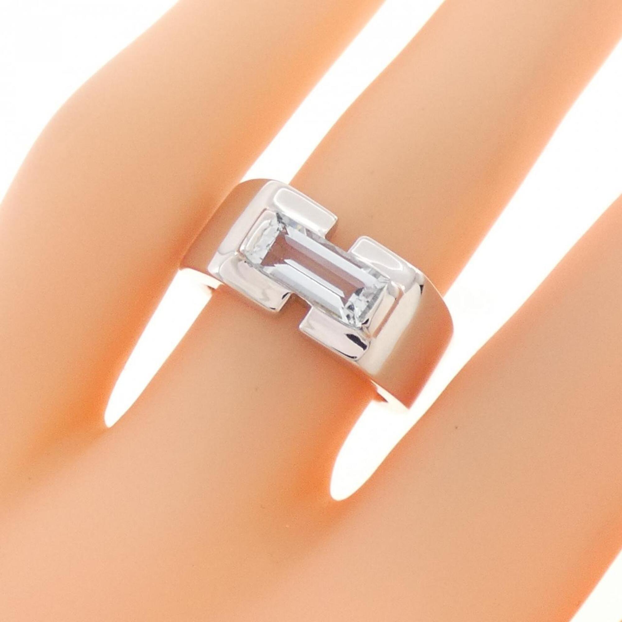 Hermes White Gold White Gold (18K) Band Ring (Pre-Owned)