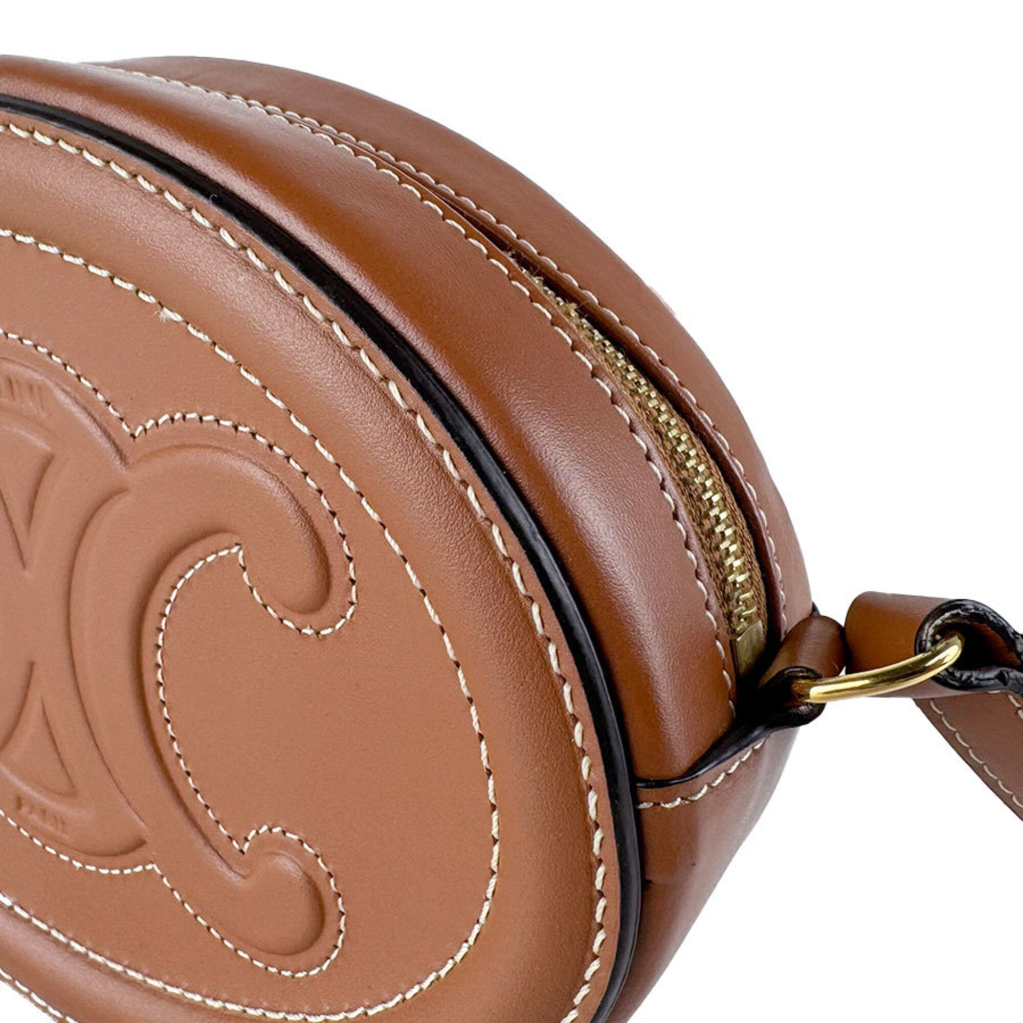 Celine Brown Leather Shoulder Bag (Pre-Owned)