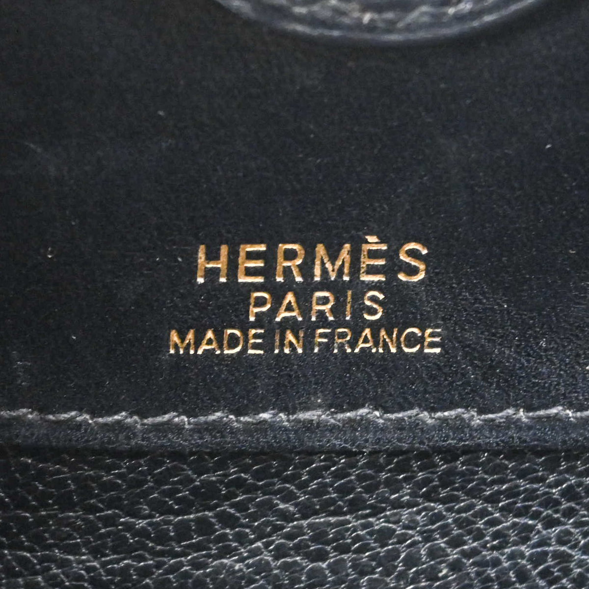 Hermes Dalvy Black Box Calf Leather Handbag (Pre-Owned)