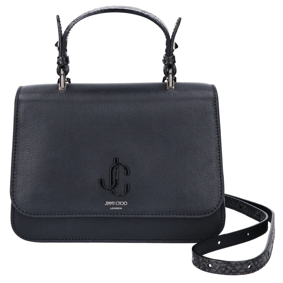 Jimmy Choo Black Leather Handbag (Pre-Owned)