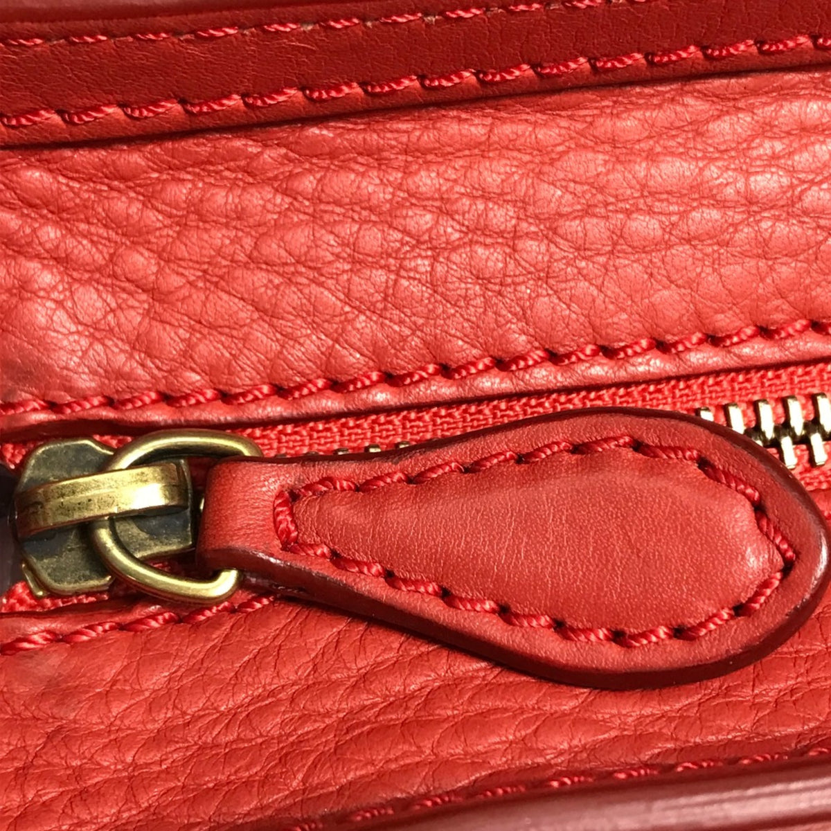Celine Red Leather Handbag (Pre-Owned)