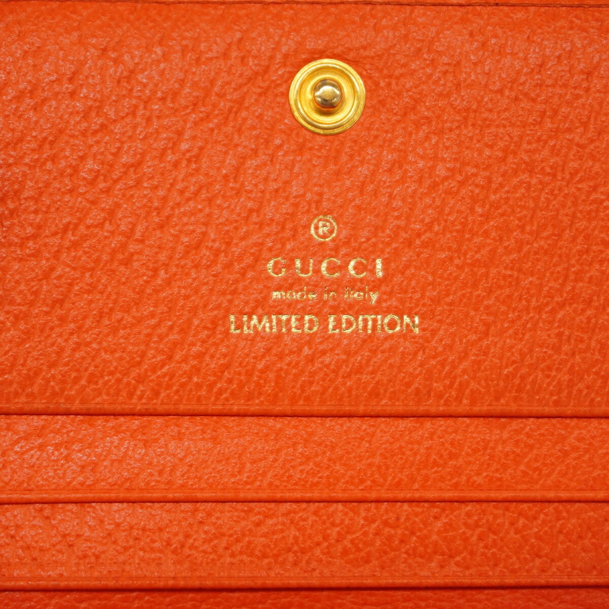 Gucci Orange Canvas Wallet (Bi-Fold) (Pre-Owned)