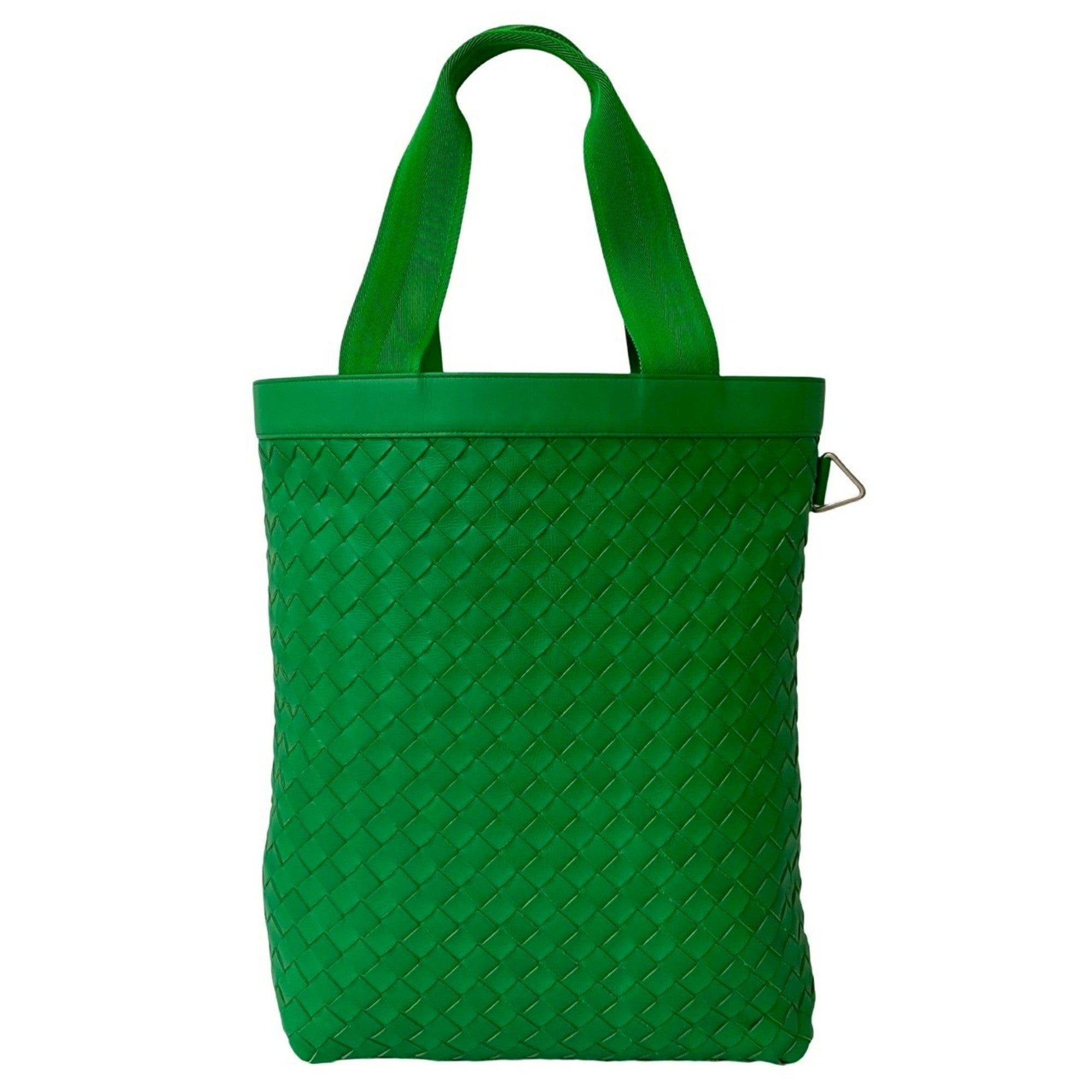 Bottega Veneta Green Leather Tote Bag (Pre-Owned)