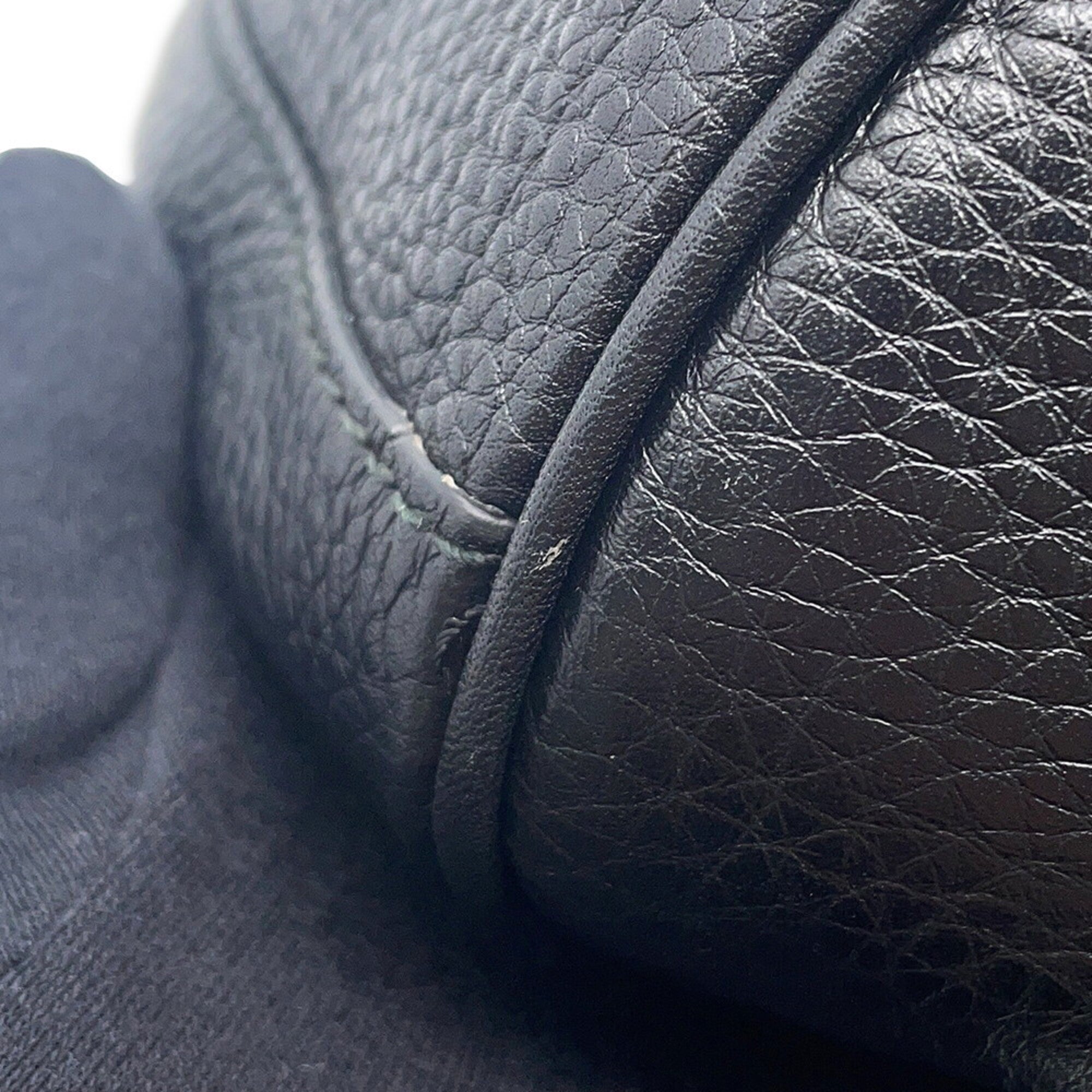 Gucci Black Leather Backpack Handbag (Pre-Owned)