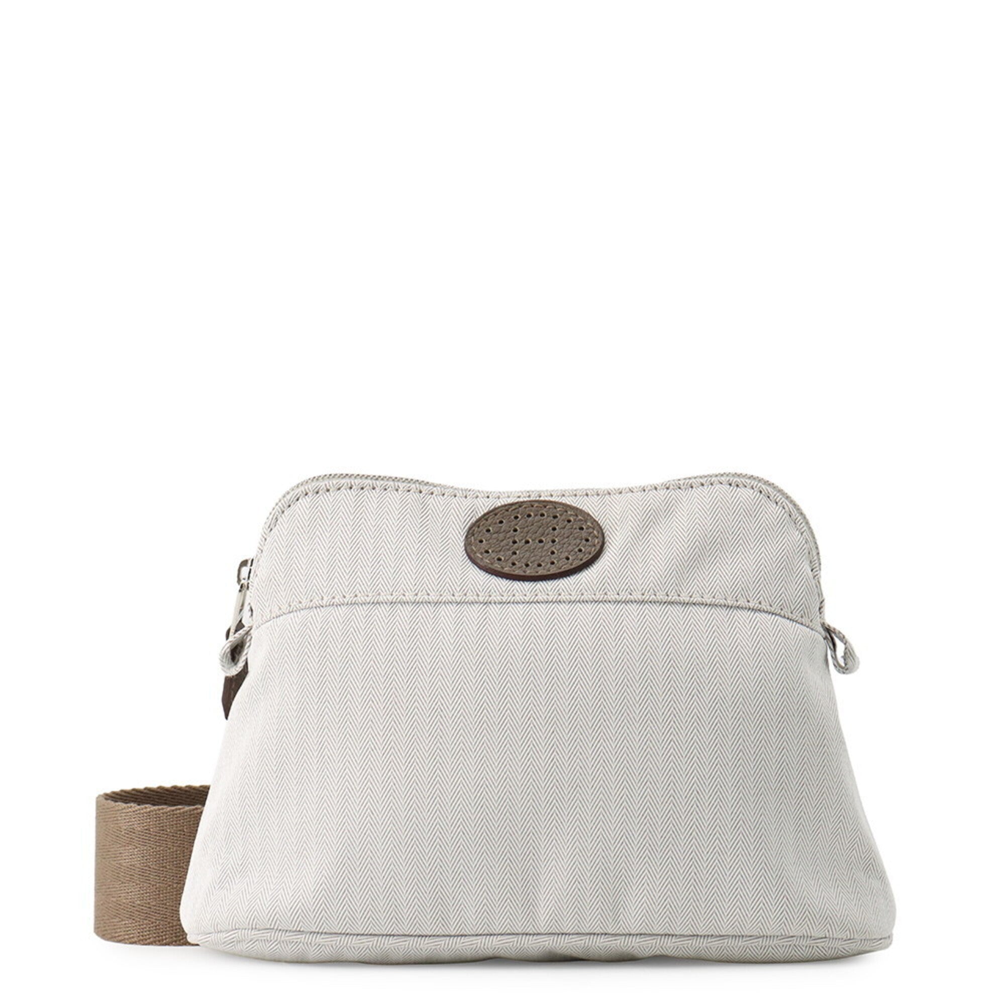 Hermes Beige Etoupe Gray Cotton Polyamide Fanny Pack Handbag (Pre-Owned)