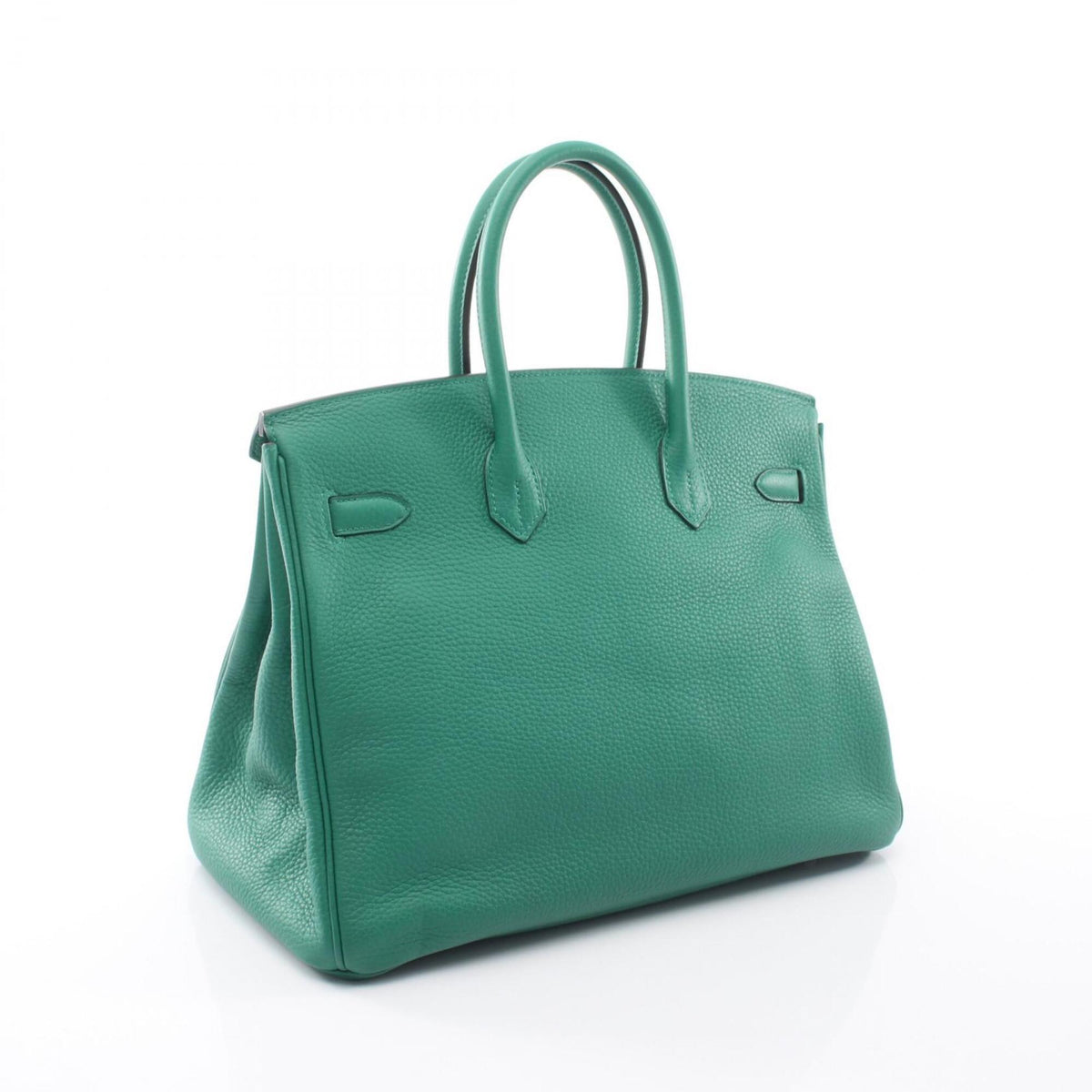 Hermes Green Taurillon Clemence Leather Leather Handbag (Pre-Owned)
