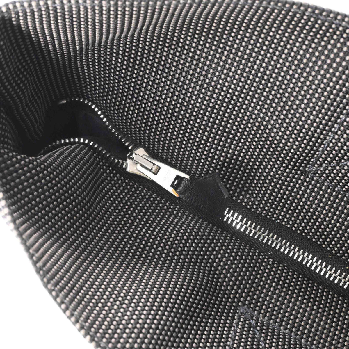 Hermes Her Line Gray Canvas Handbag Tote Bag (Pre-Owned)