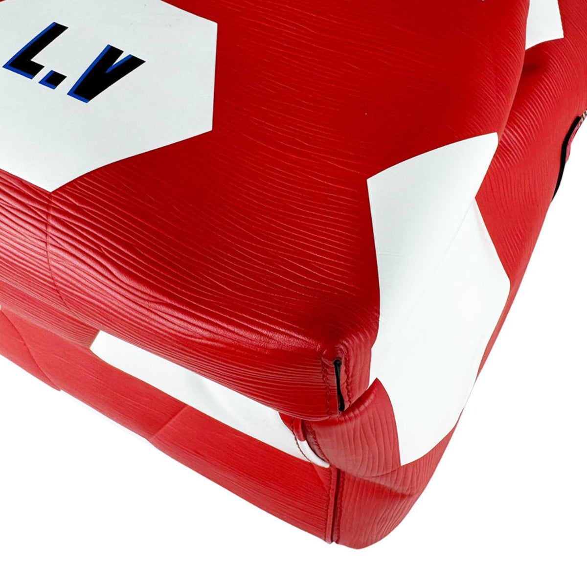 Louis Vuitton Red Color White Epi Leather Backpack (Pre-Owned)