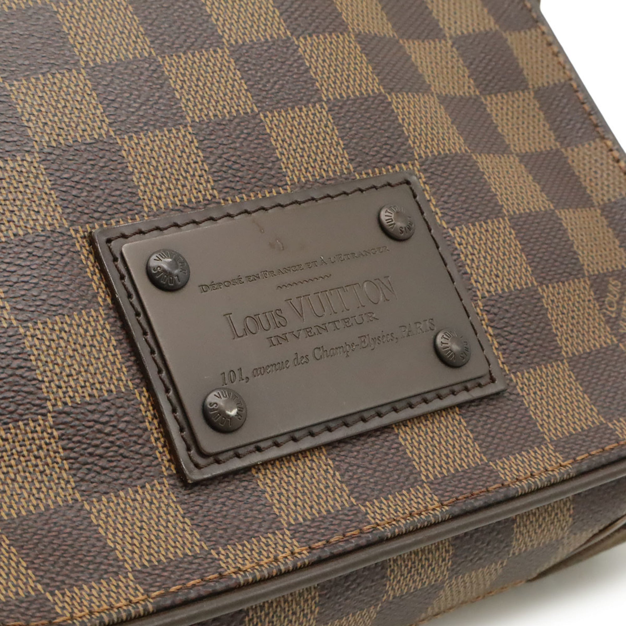 Louis Vuitton Brown Damier Canvas Pvc Coated Canvas Damier Canvas Shoulder Bag (Pre-Owned)