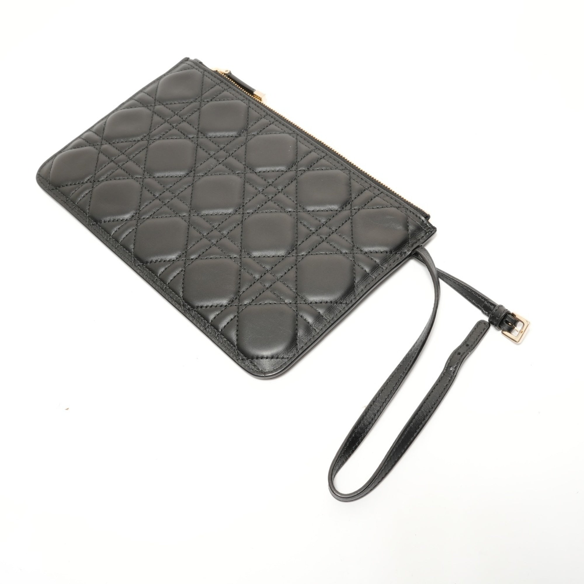 Christian Dior Black Leather Tote Bag (Pre-Owned)