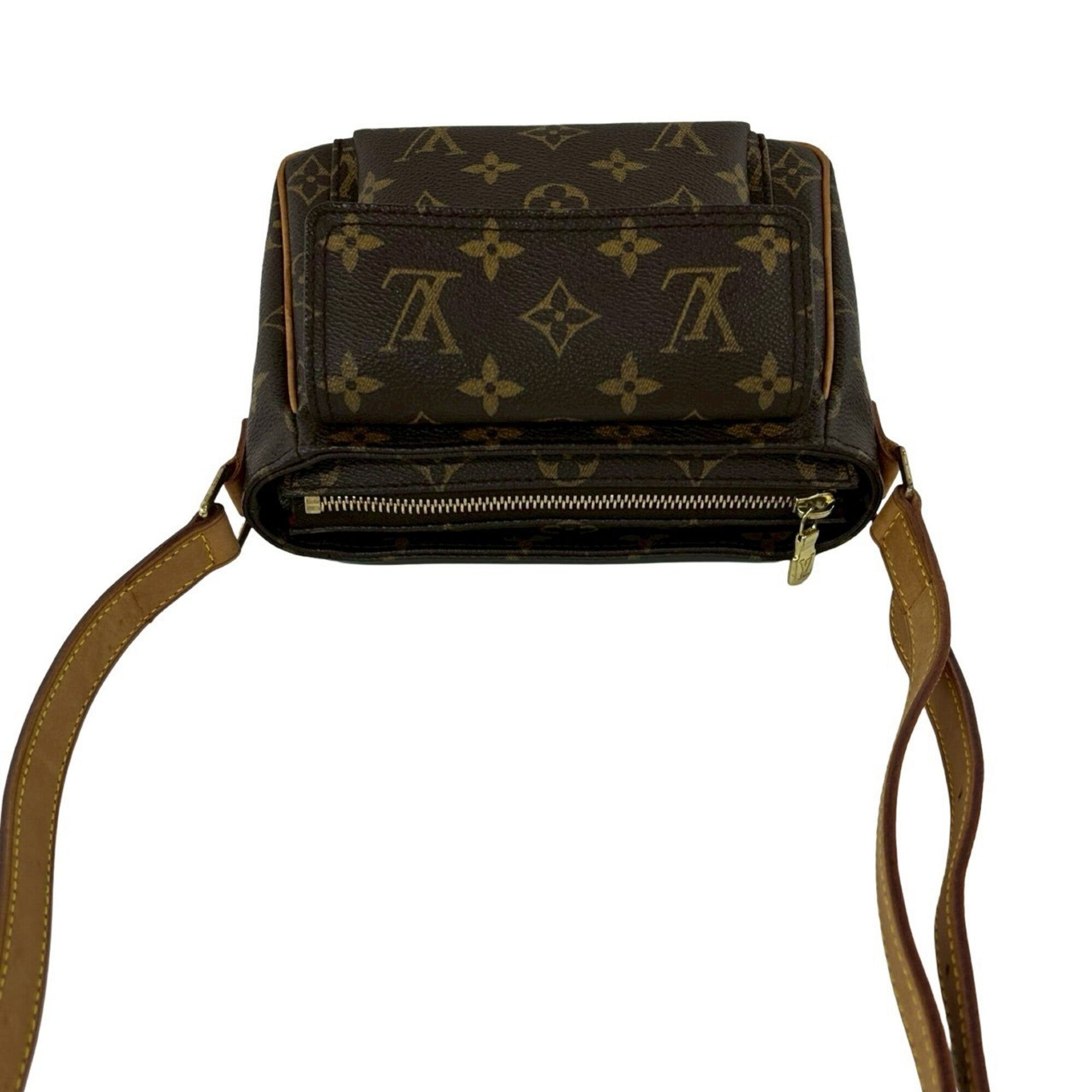 Louis Vuitton Brown Pvc Leather Pochette Shoulder Bag (Pre-Owned)