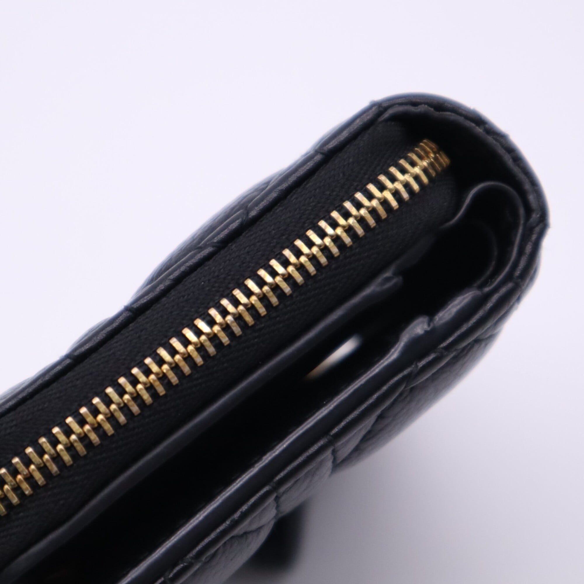 Christian Dior Black Leather Wallet (Tri-Fold) (Pre-Owned)