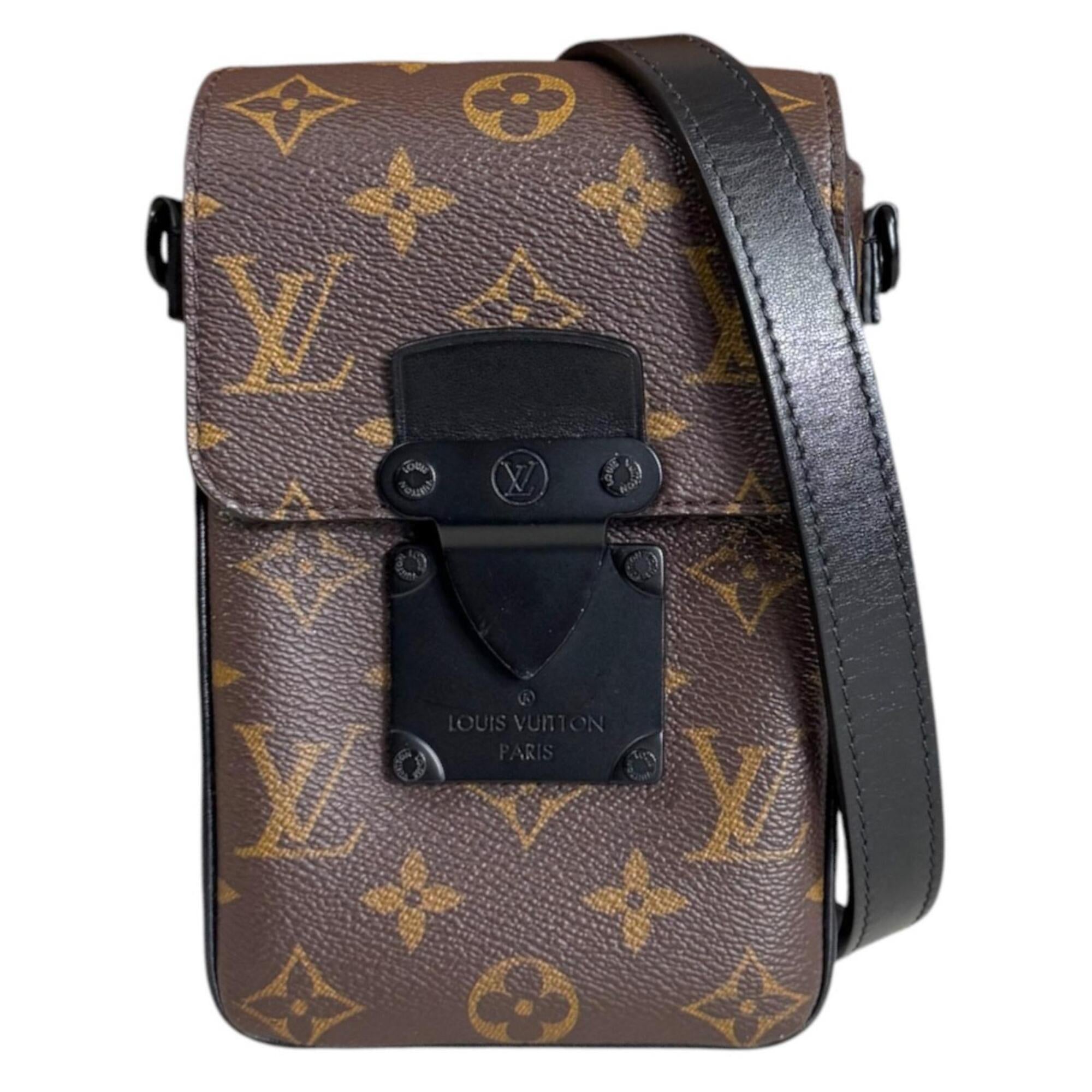 Louis Vuitton Monogram Macassar Black Brown Shoulder Bag (Pre-Owned)