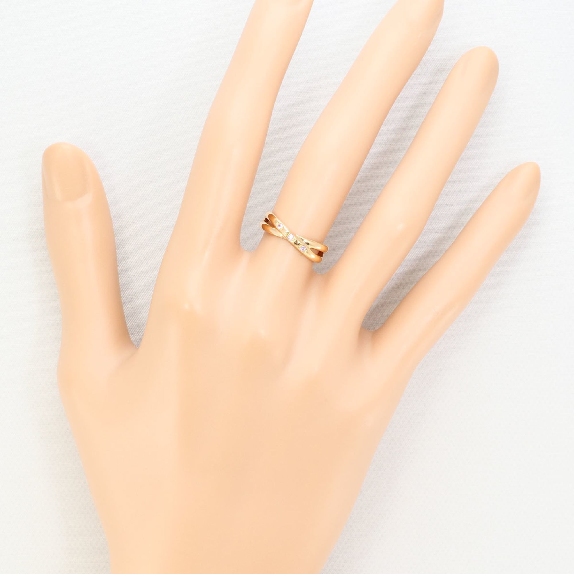 Unbranded Pink Gold Pink Pink Gold (18K) Band Ring (Pre-Owned)