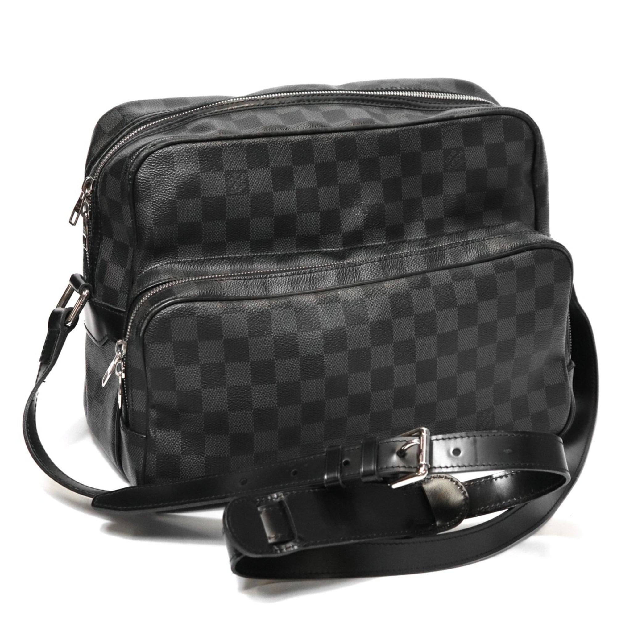 Louis Vuitton Black Damier Graphite Shoulder Bag (Pre-Owned)