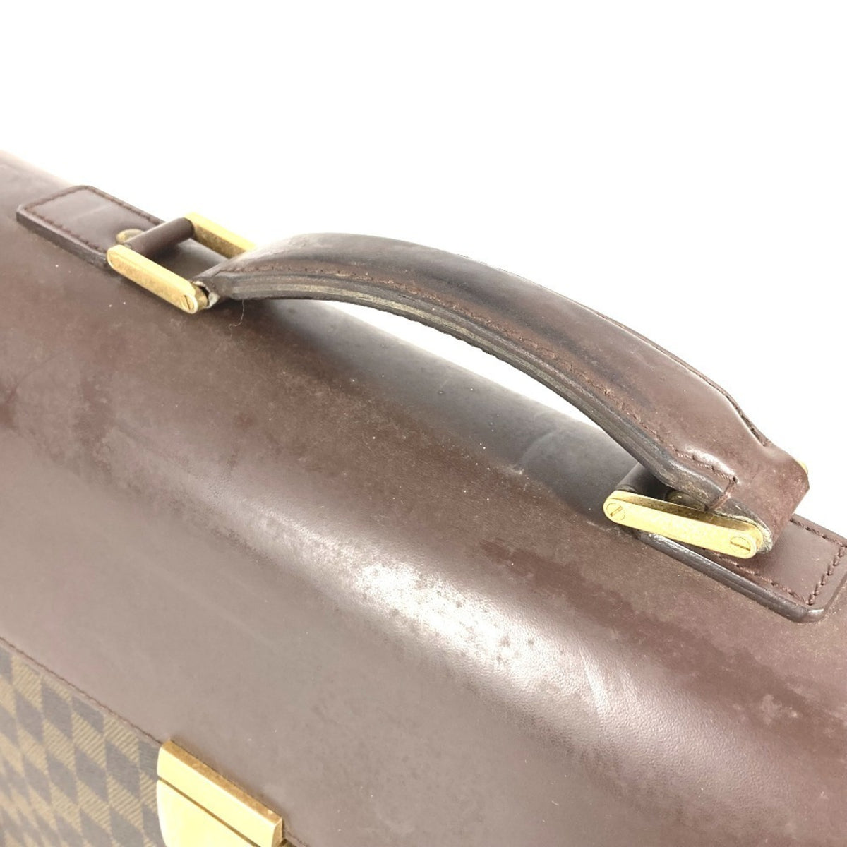 Louis Vuitton Brown Damier Canvas Ebene Damier Canvas Briefcase Handbag (Pre-Owned)