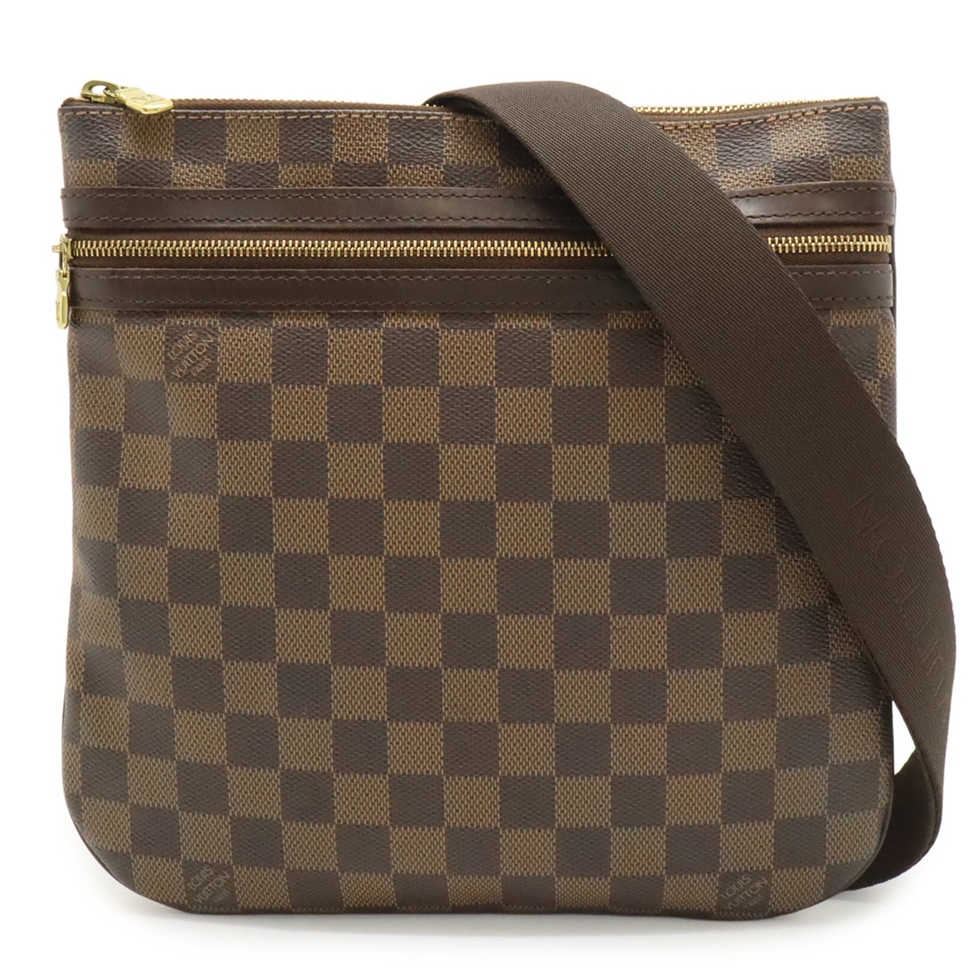 Louis Vuitton Brown Damier Canvas Damier Canvas Pvc Pochette Shoulder Bag (Pre-Owned)