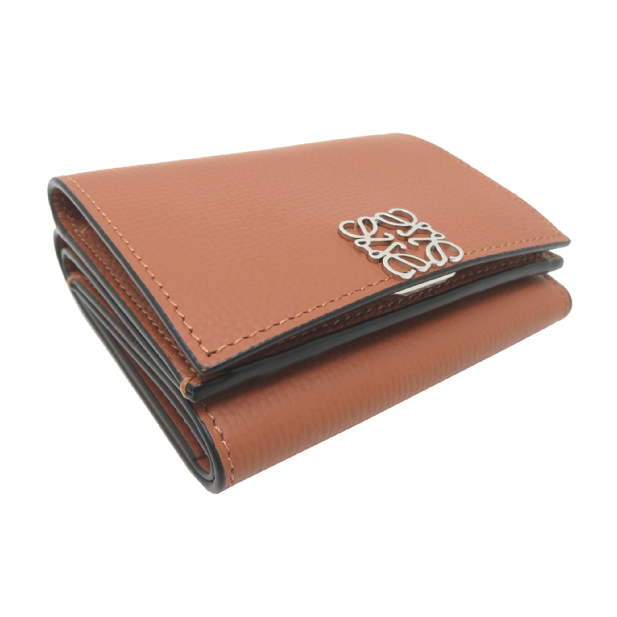Loewe Brown Leather Wallet (Tri-Fold) (Pre-Owned)