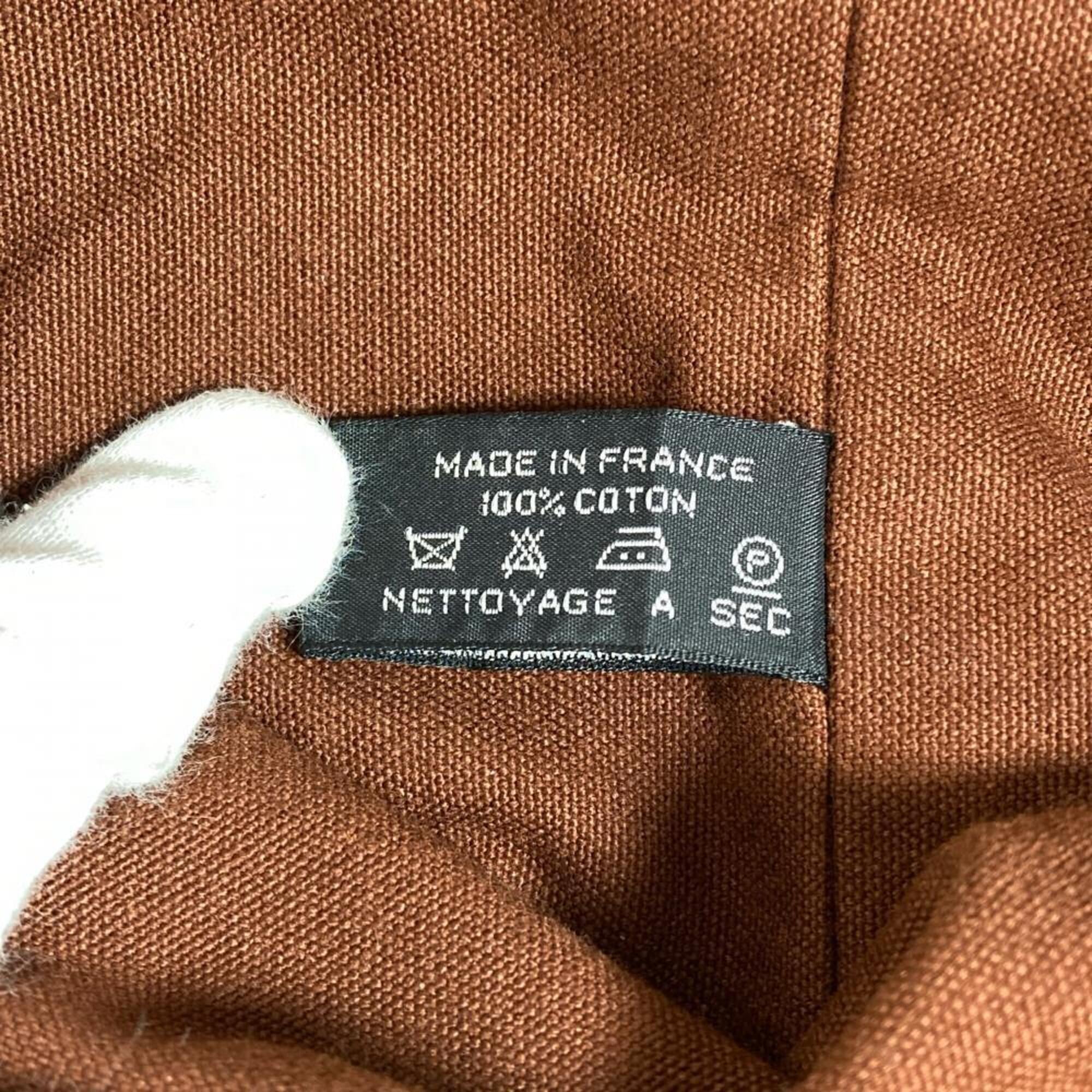 Hermes Brown Cotton Shoulder Bag (Pre-Owned)