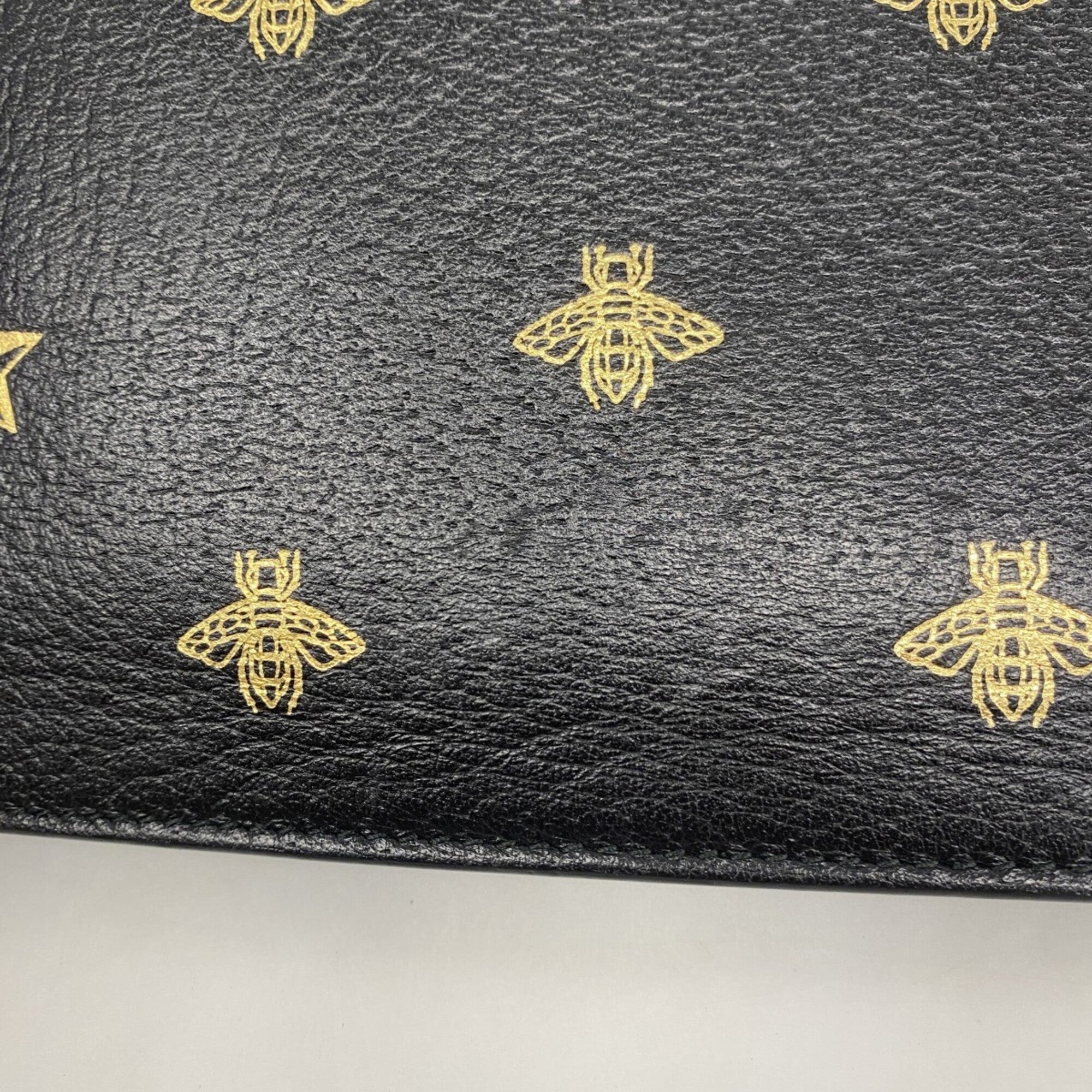 Gucci Black Leather Clutch Bag (Pre-Owned)