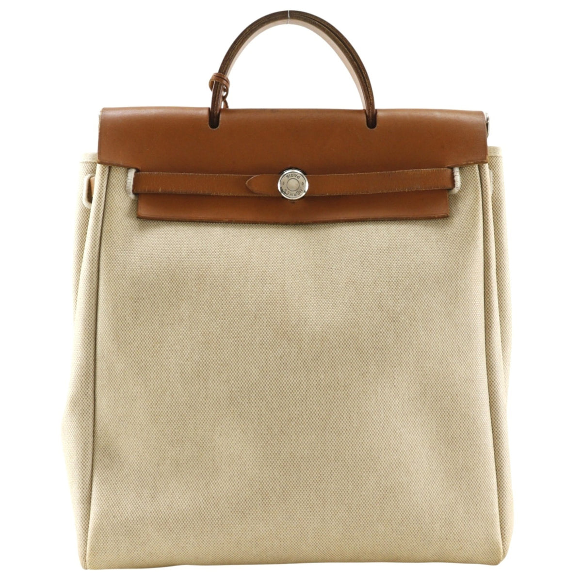 Hermes Beige Toile H Backpack (Pre-Owned)