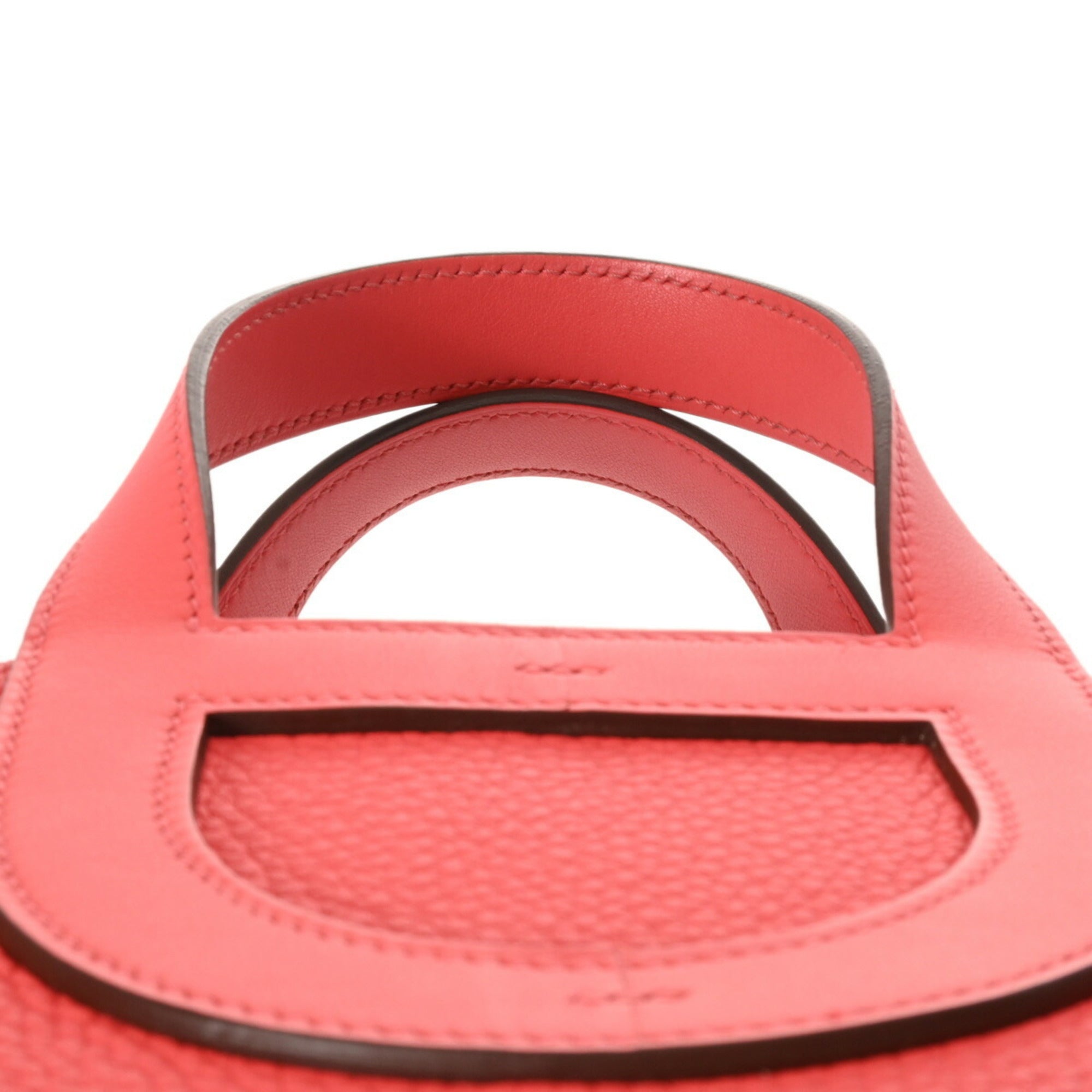 Hermes Orange Red Orange Taurillon Clemence Leather Handbag (Pre-Owned)