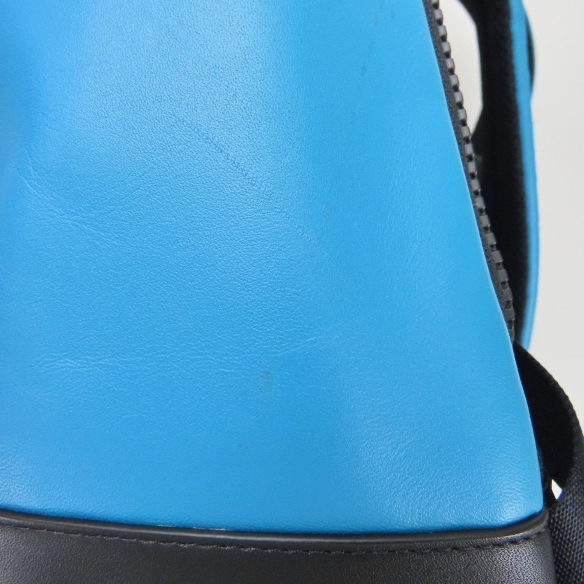 Coach Black Blue Leather Backpack (Pre-Owned)