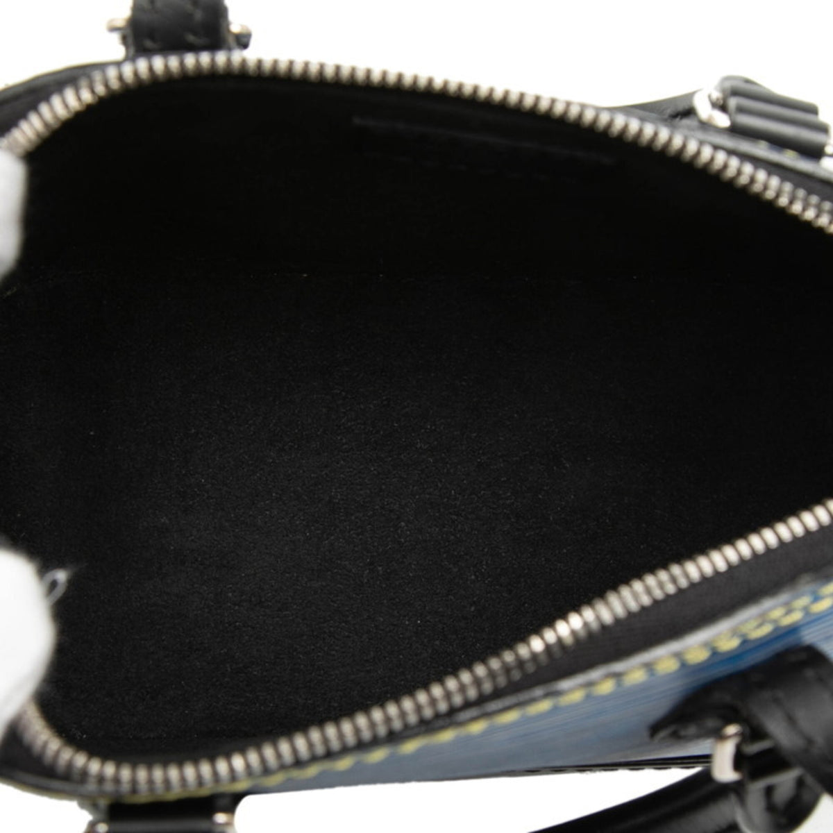 Louis Vuitton Epi Denim Black Blue Leather Handbag Shoulder Bag (Pre-Owned)
