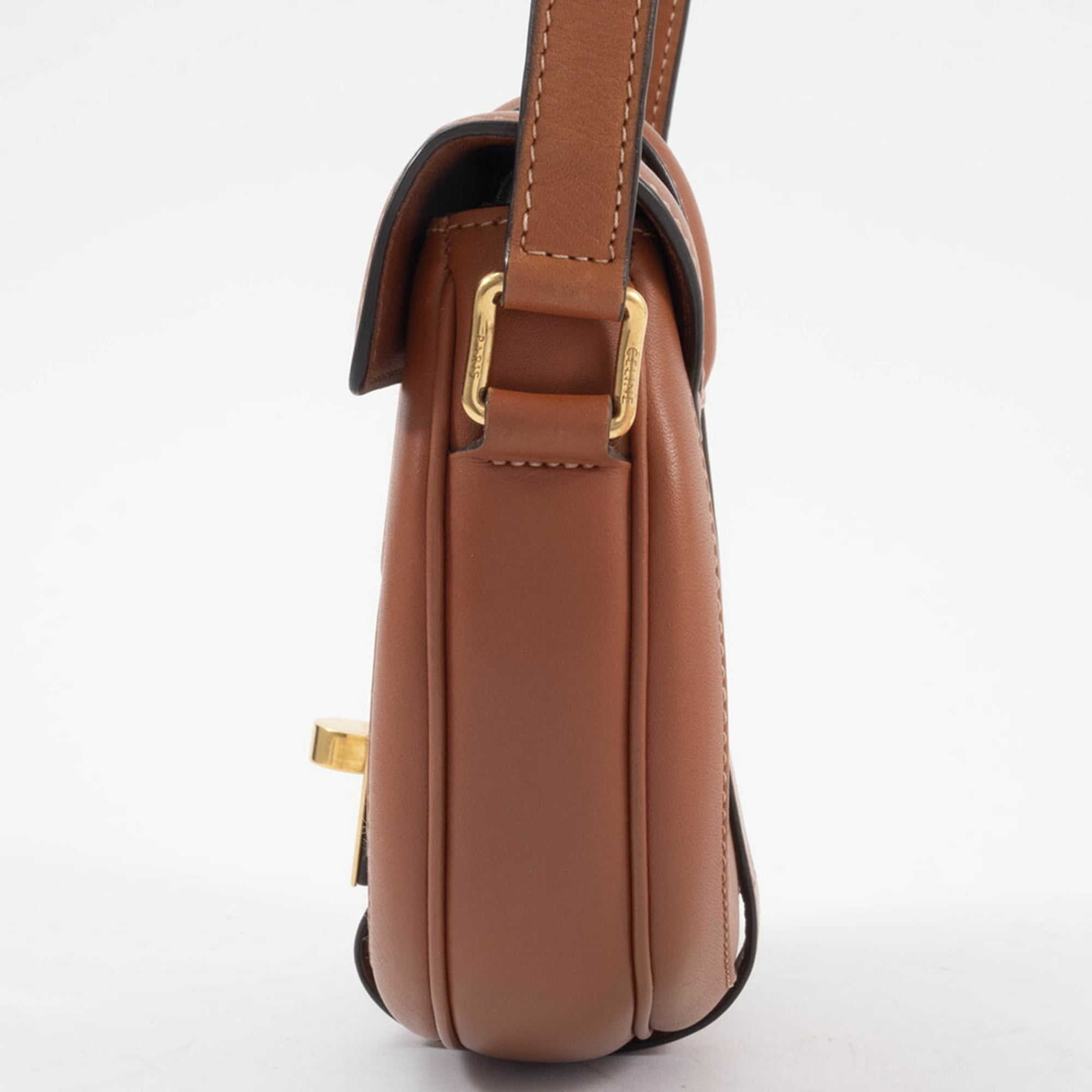 Celine Canvas Leather Shoulder Bag (Pre-Owned)