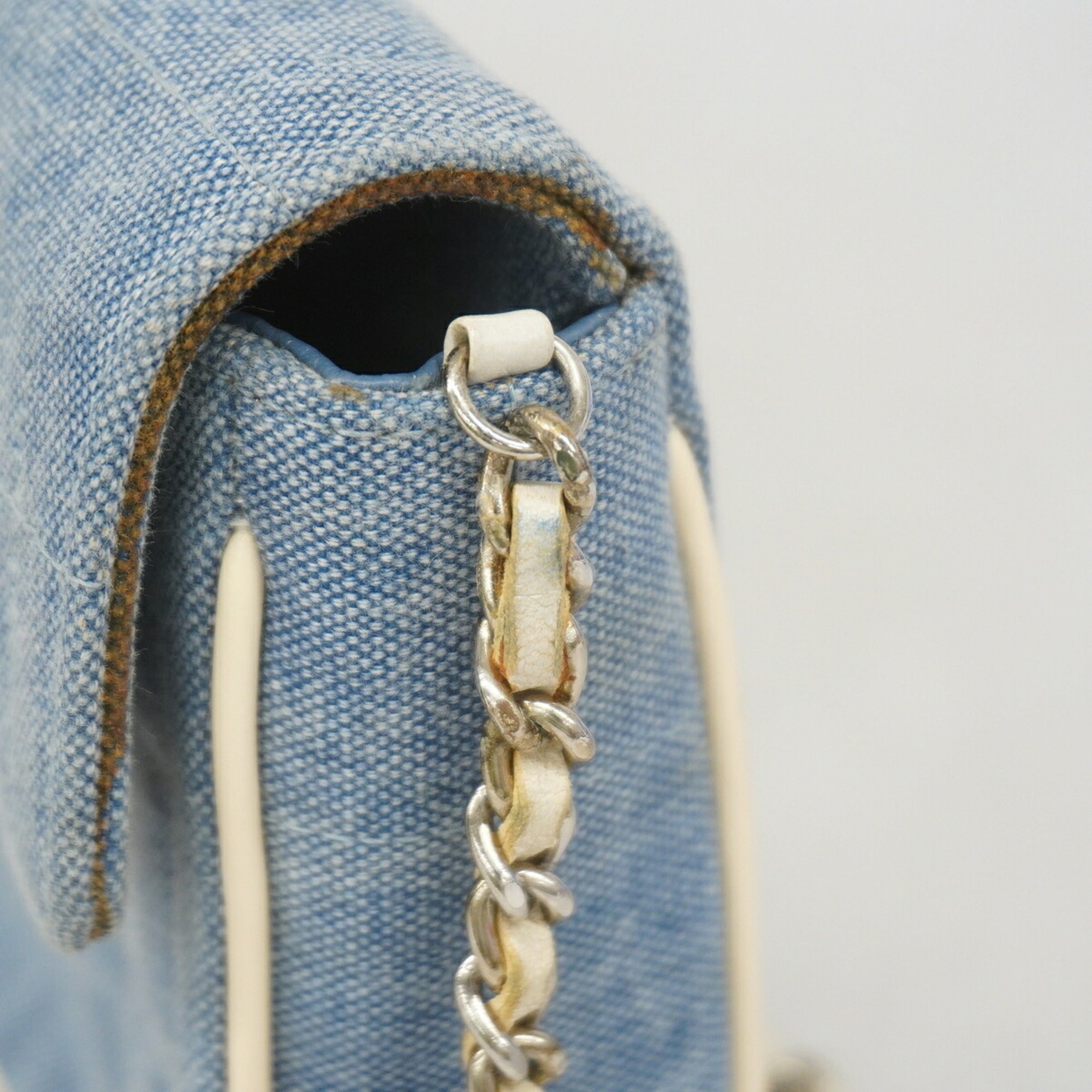 Chanel Blue Denim Shoulder Bag (Pre-Owned)