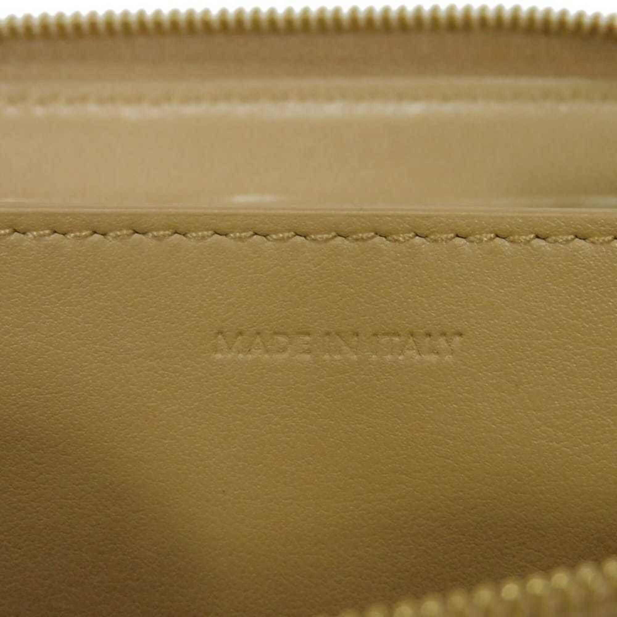 Celine Gold Metallic Gold Leather Coin Purse/Coin Case (Pre-Owned)