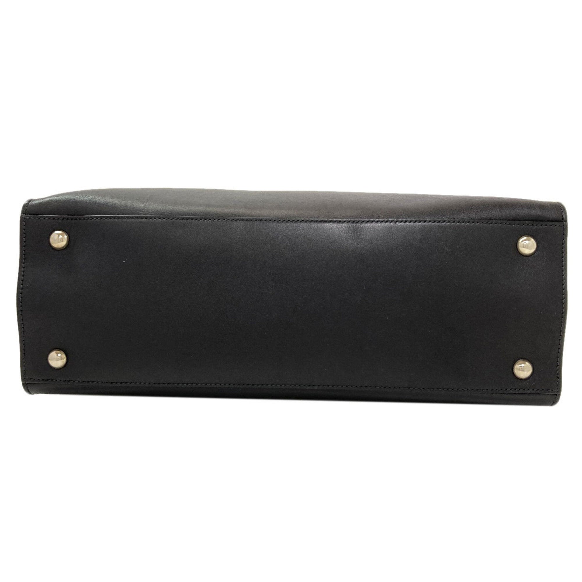 Salvatore Ferragamo Black Leather Tote Bag (Pre-Owned)