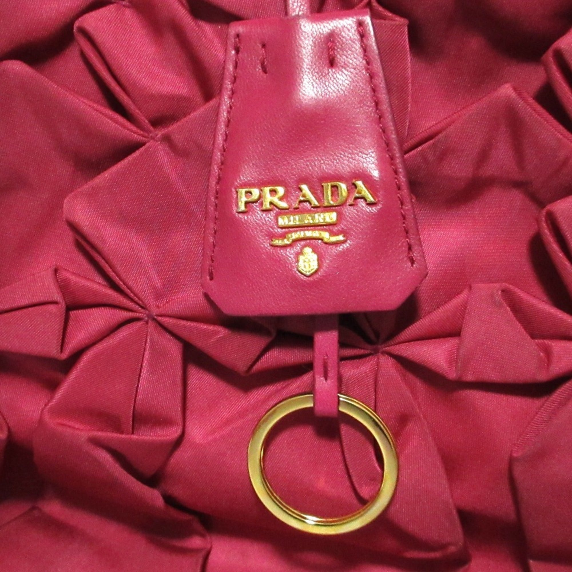 Prada Pink Nylon Handbag (Pre-Owned)