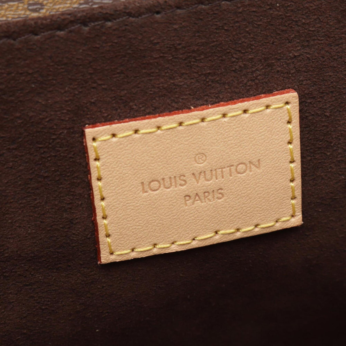 Louis Vuitton Brown Coated Canvas Pvc Leather Handbag Pochette (Pre-Owned)