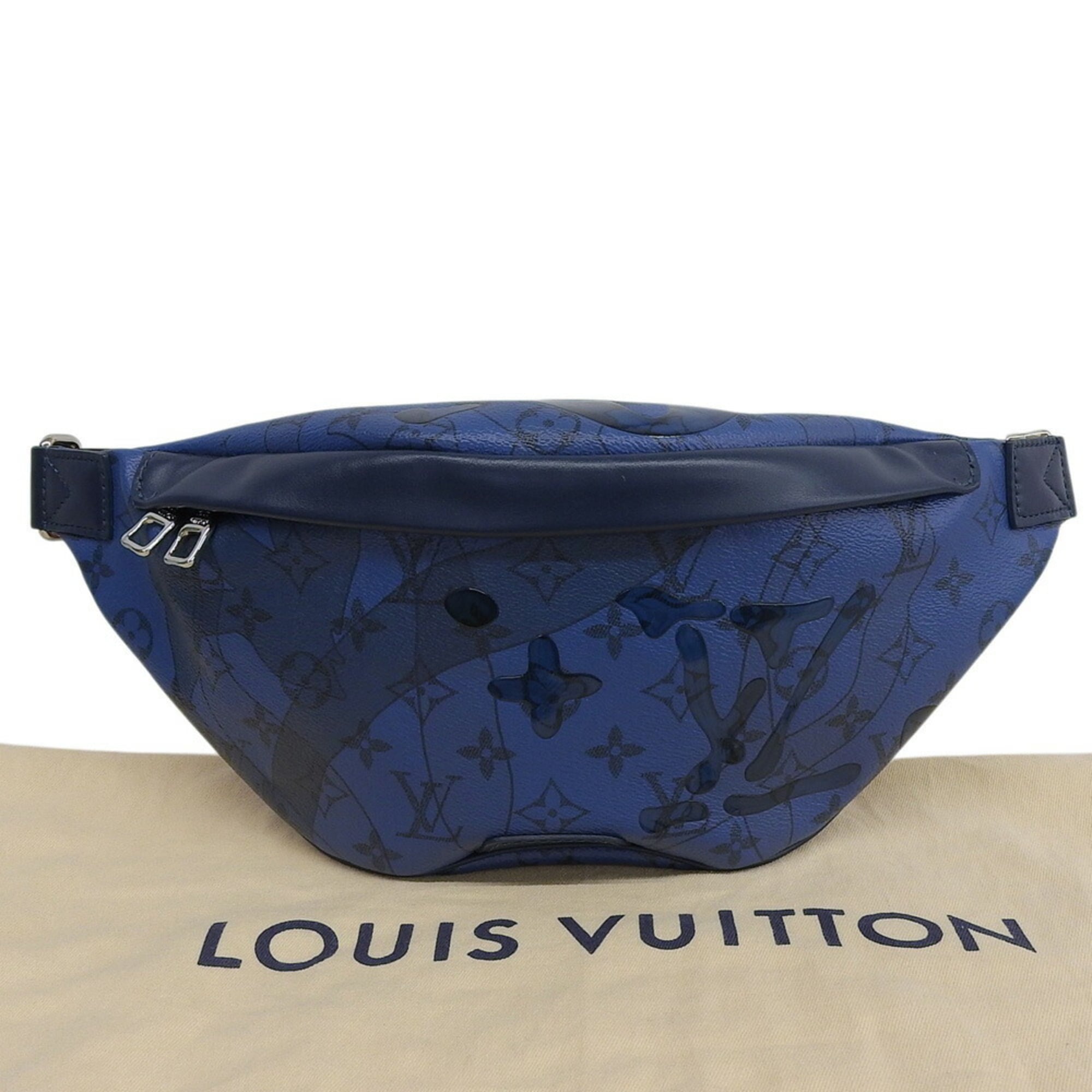 Louis Vuitton Blue Pvc Fanny Pack Sling Bag (Pre-Owned)