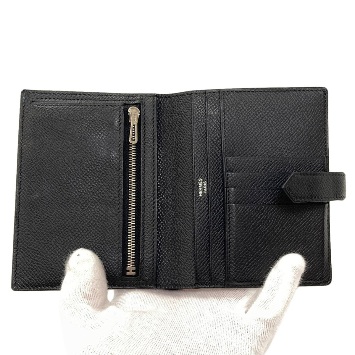 Hermes Black Epsom Leather Wallet (Bi-Fold) (Pre-Owned)