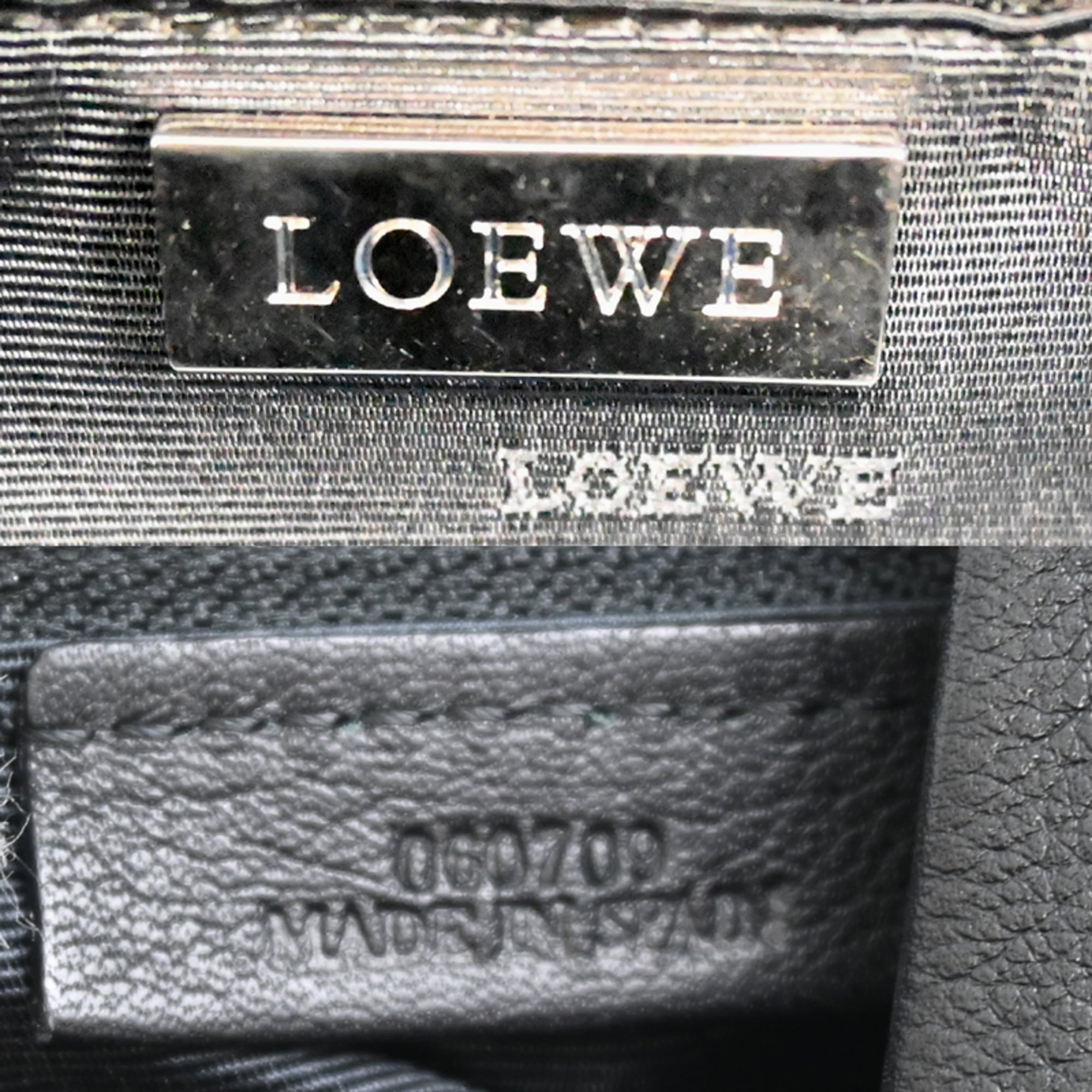 Loewe Black Leather Handbag (Pre-Owned)