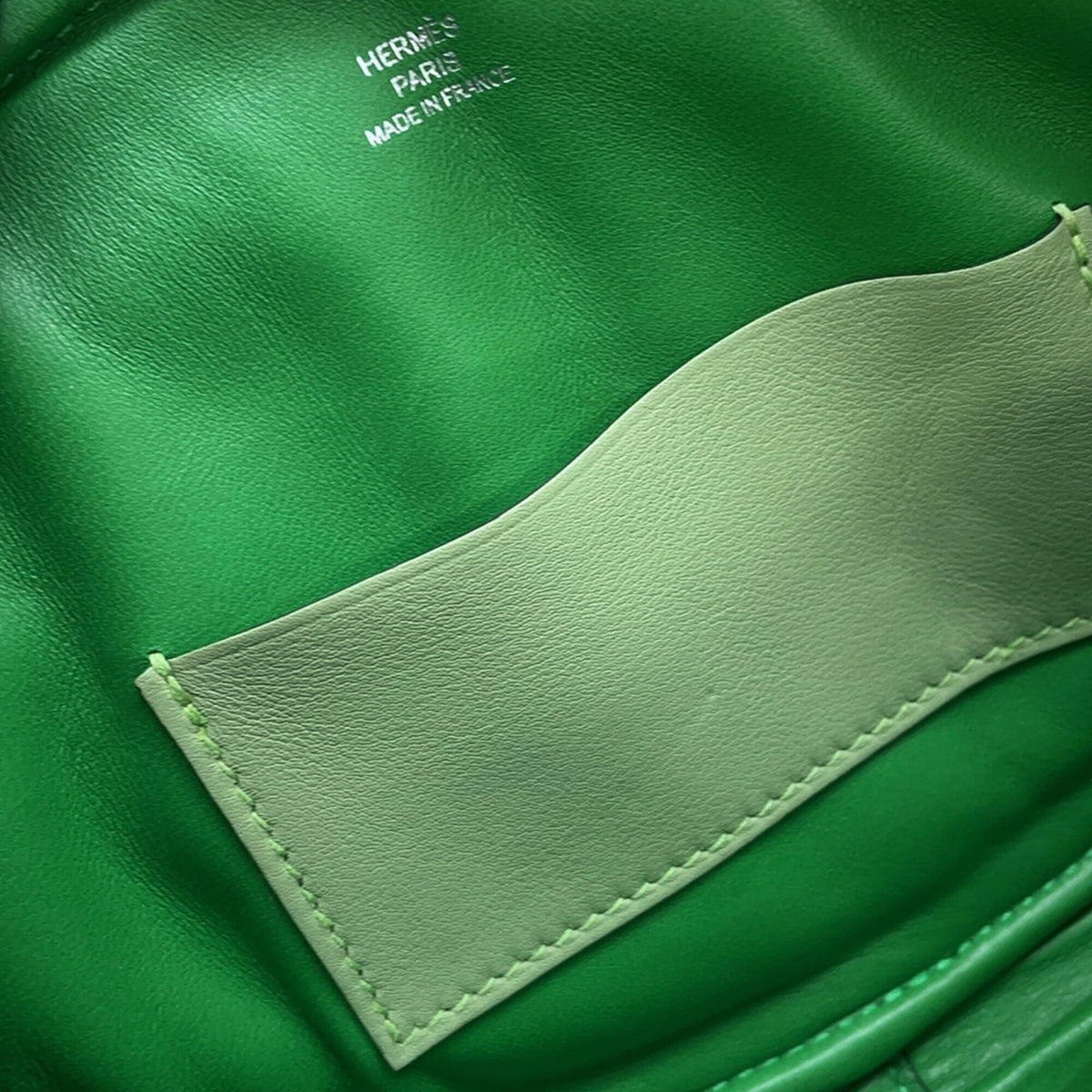 Hermes Bambou Vert Swift Leather Fanny Pack Handbag (Pre-Owned)