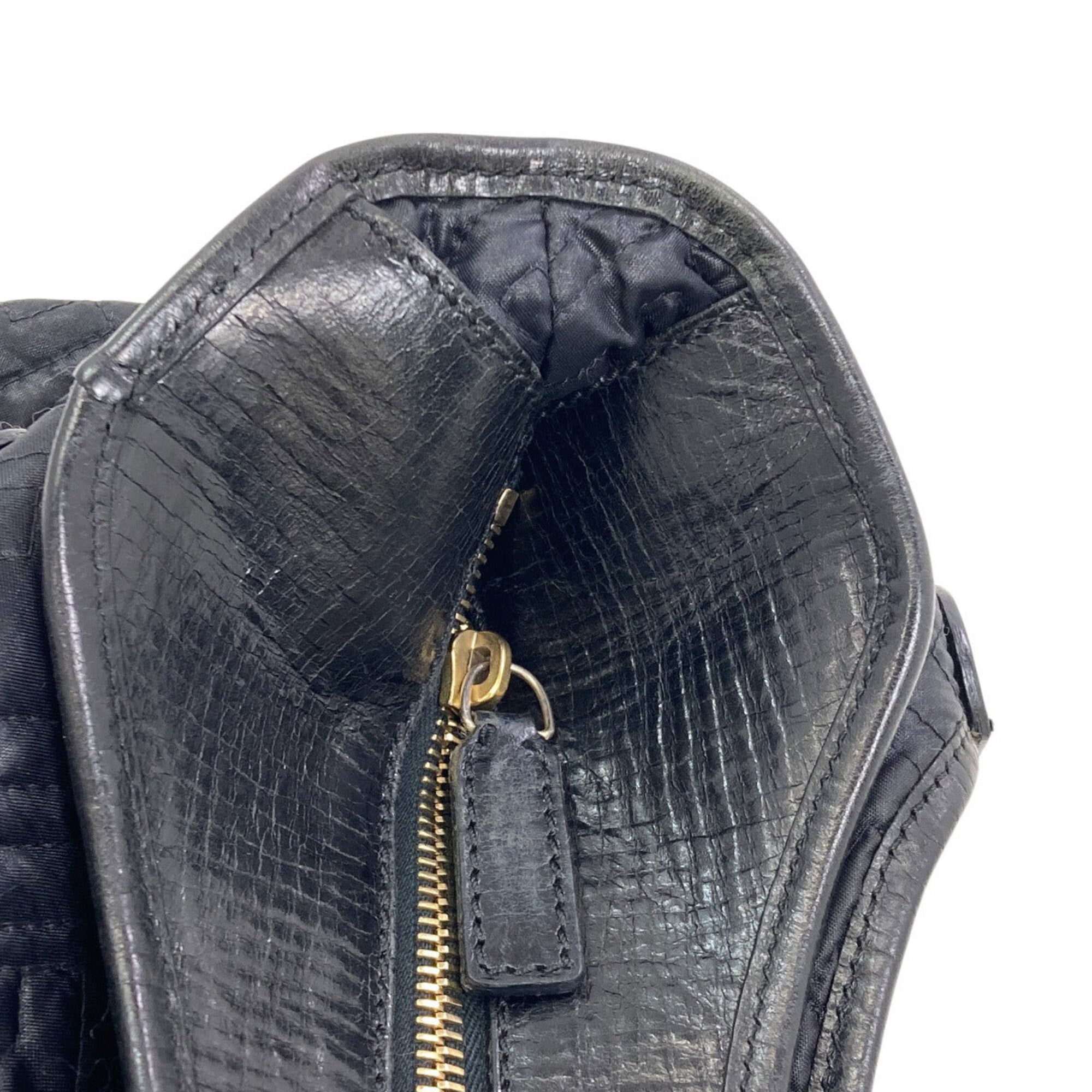 Fendi Zucca Black Nylon Tote Bag (Pre-Owned)