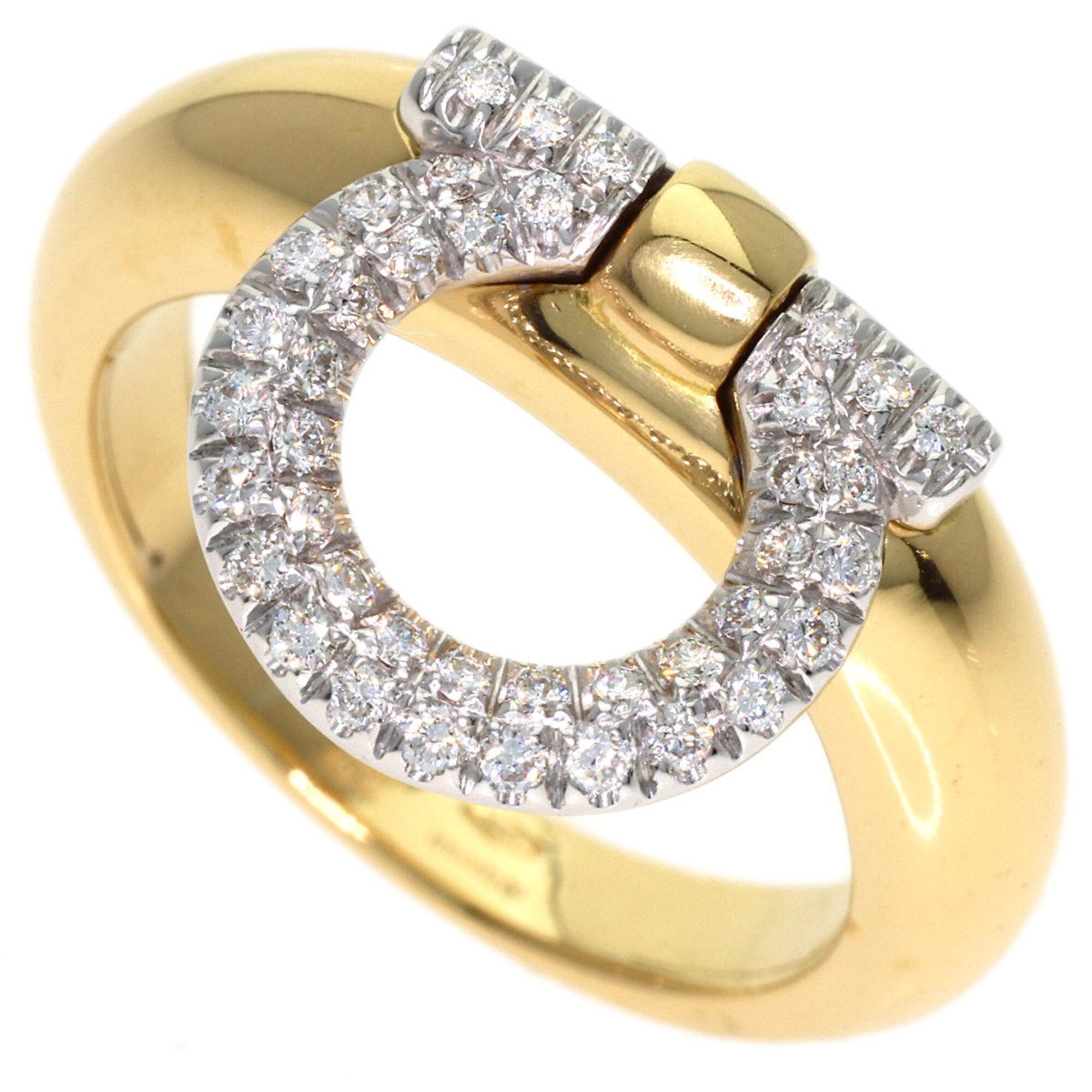 Salvatore Ferragamo Yellow Gold (18K) Band Ring (Pre-Owned)