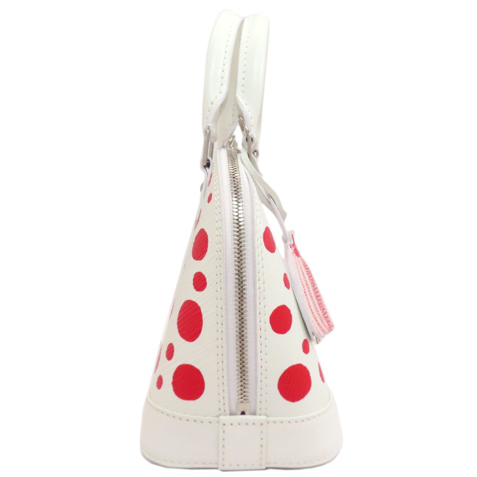 Louis Vuitton Red Color White Epi Leather Handbag (Pre-Owned)